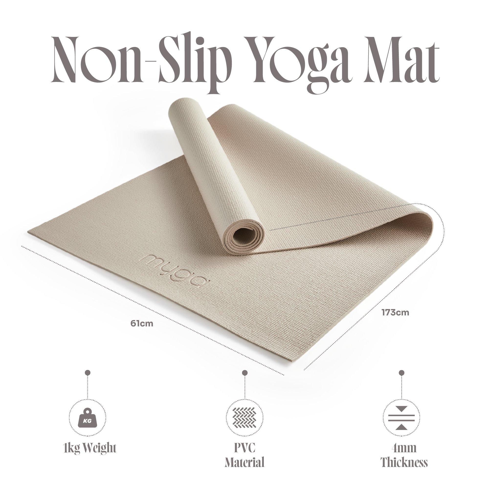 Sand - Myga - Yoga Mat – 4mm  Neutral Colour Palette - 5