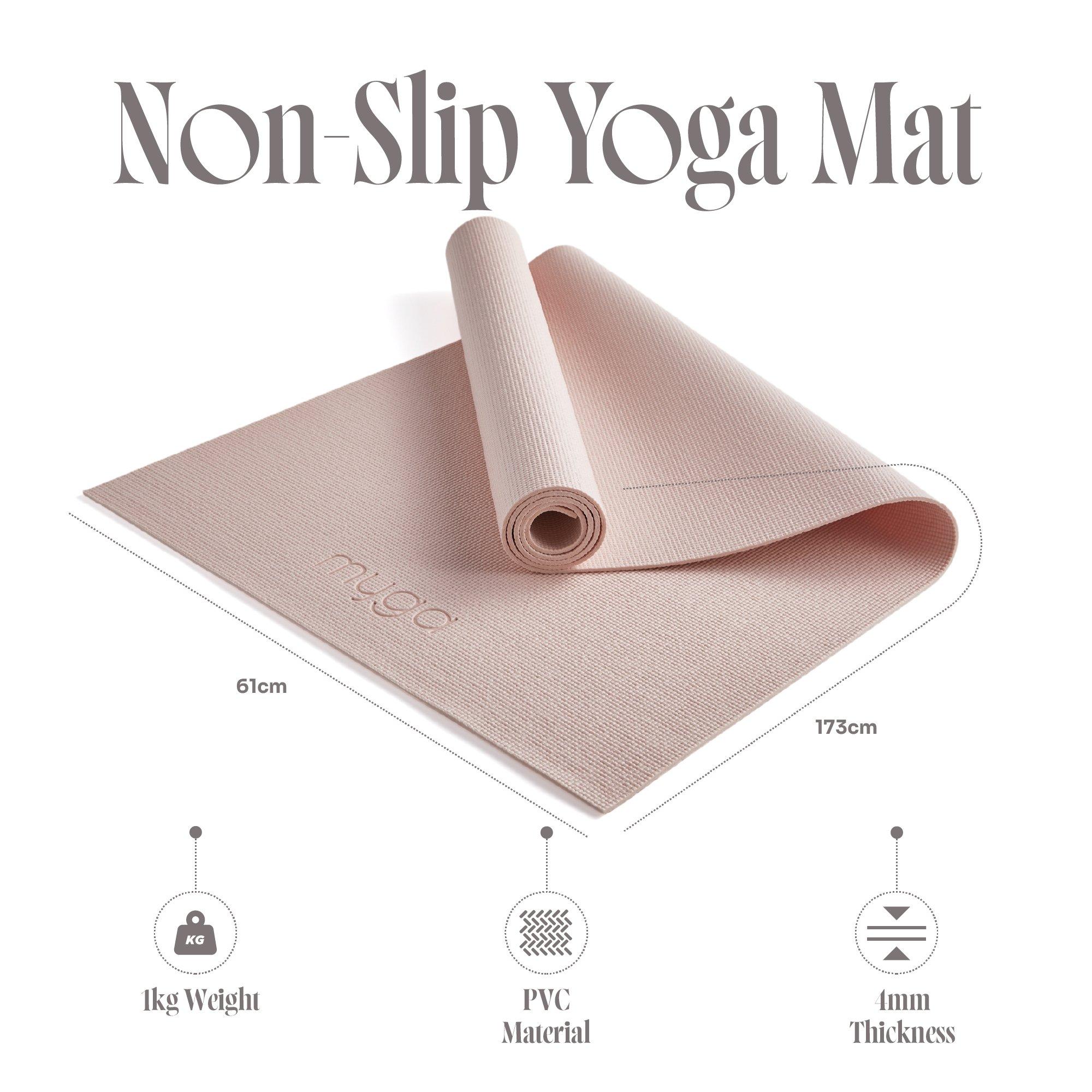 Blush - Myga - Myga Yoga Mat – 4mm  Neutral Colour Palette - 5