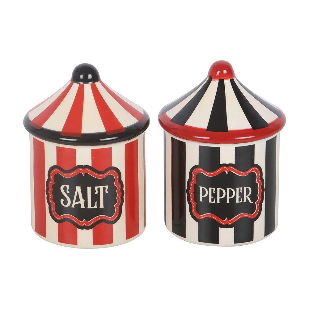 Black - Something Different - Circus Tent Salt and Pepper Shakers - 2