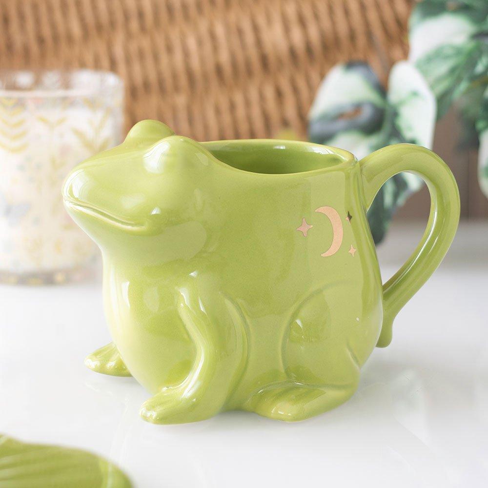 Something Different  Luna Frog Shaped Mug - Green
