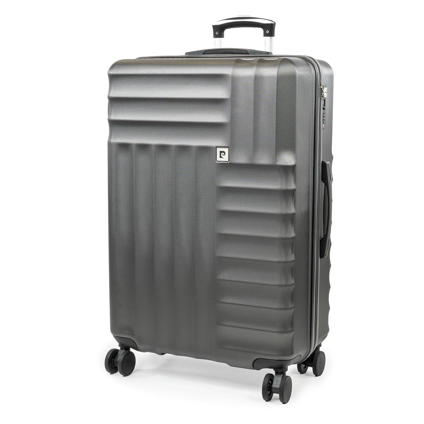 Charcoal Grey - Pierre Cardin - Soleil 30-inch Hard Shell Luggage Large Suitcase - 1