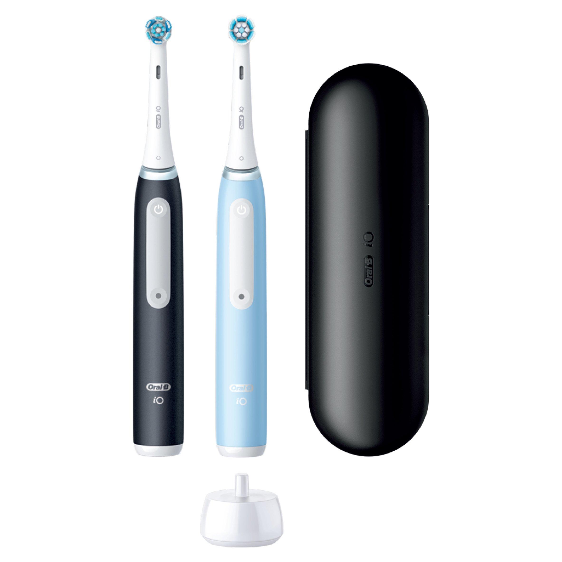 Black & Blue - Oral B - Oral-B iO3 MattBlack & IceBlue Toothbrush Duo+Case - 3