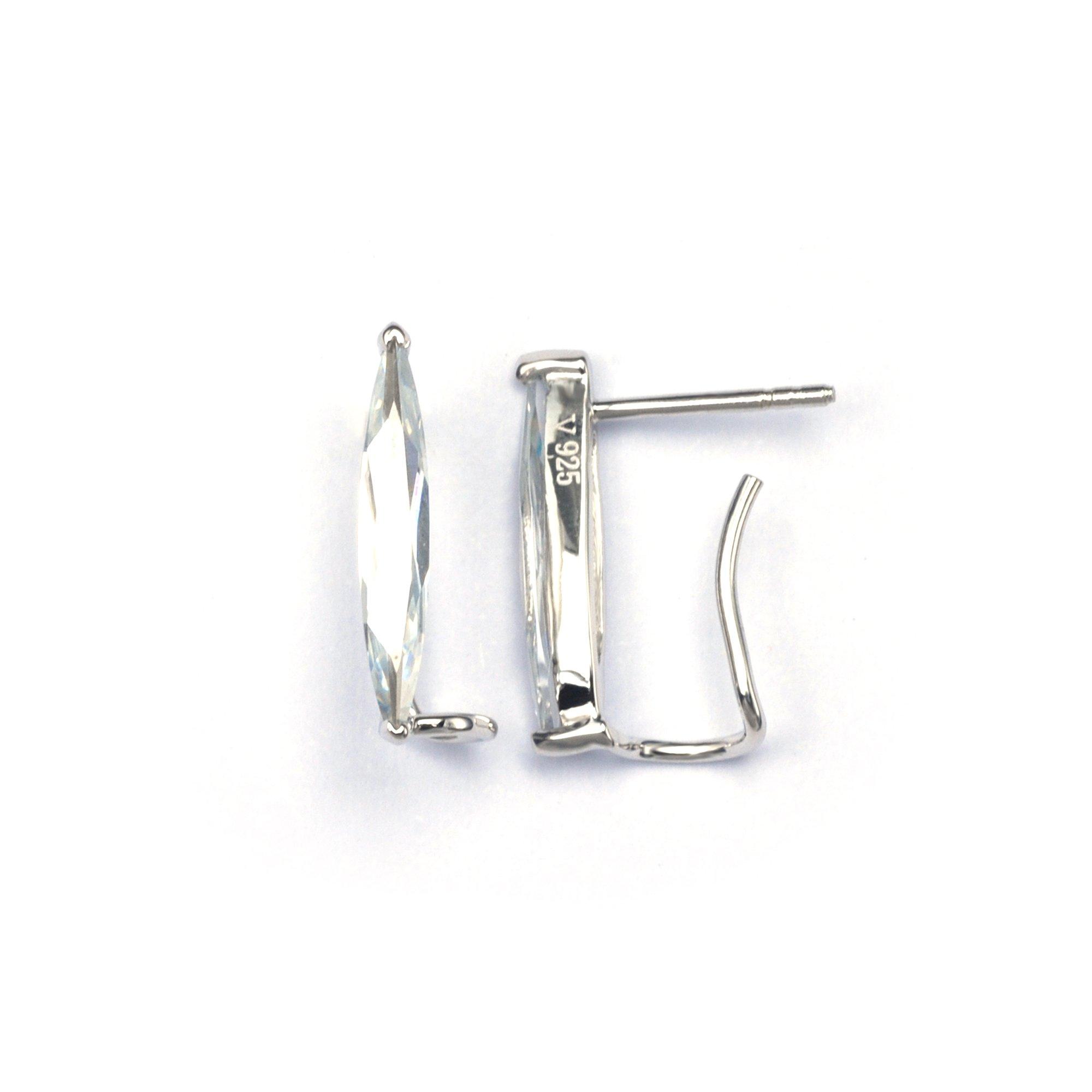 Silver - Espree - Espree  Stella lobe earrings