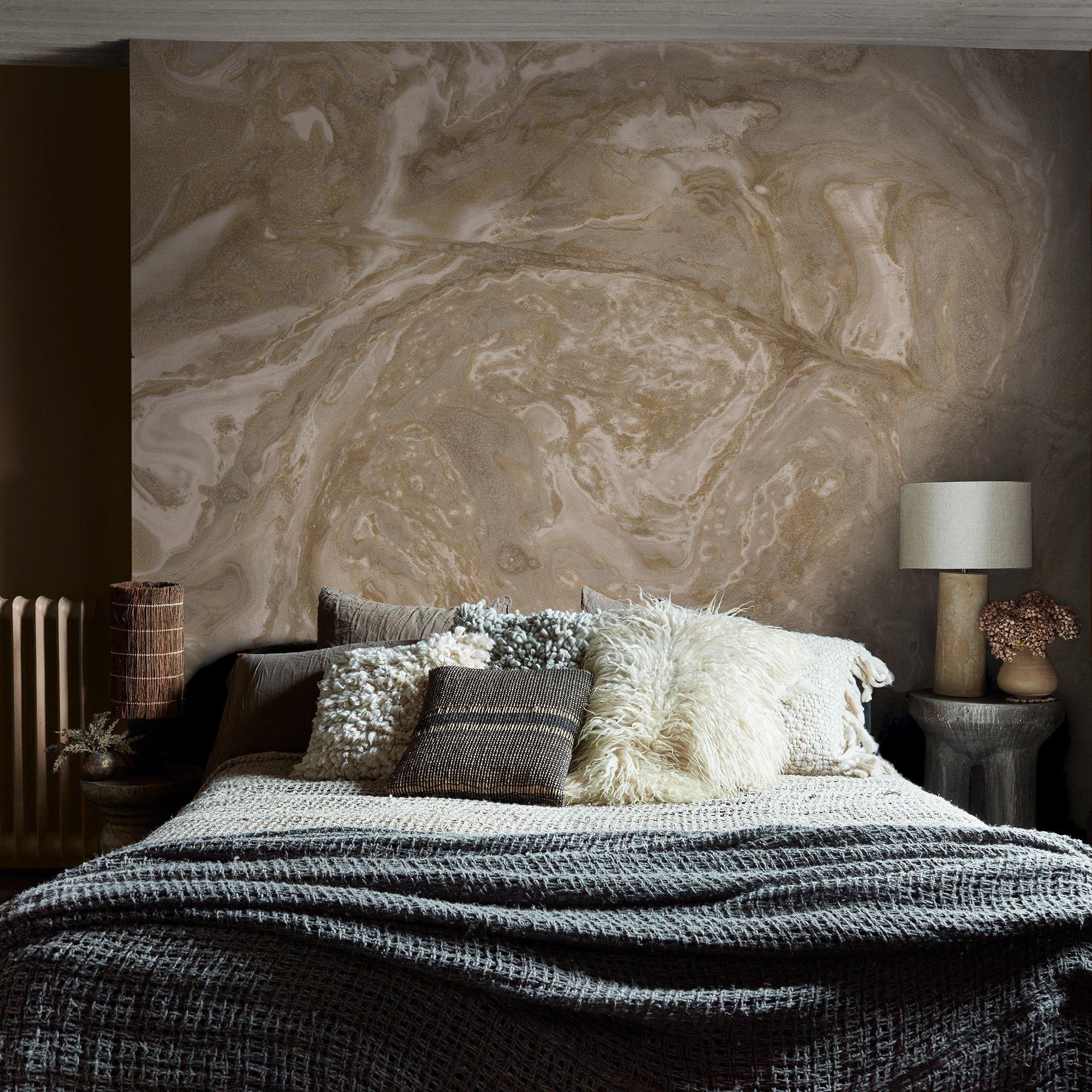 Golden - Abigail Ahern - Ethereal Marble Golden Mural - 1