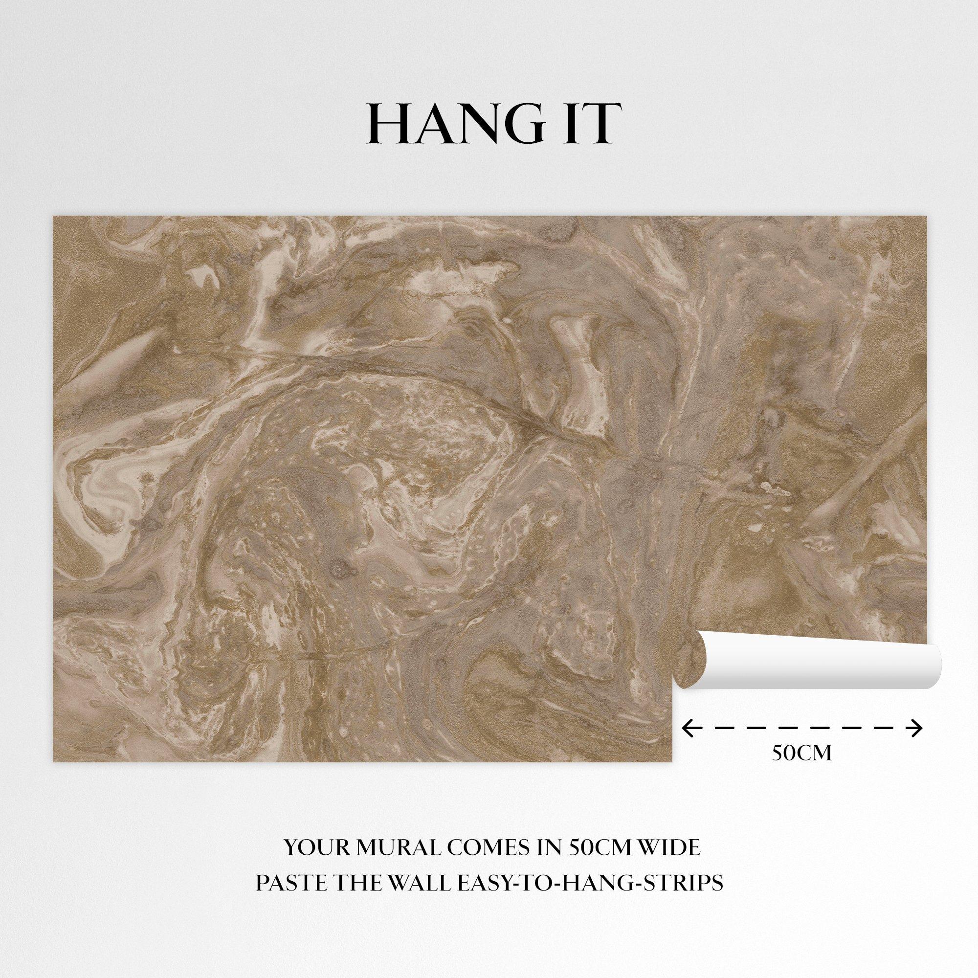 Golden - Abigail Ahern - Ethereal Marble Golden Mural - 3