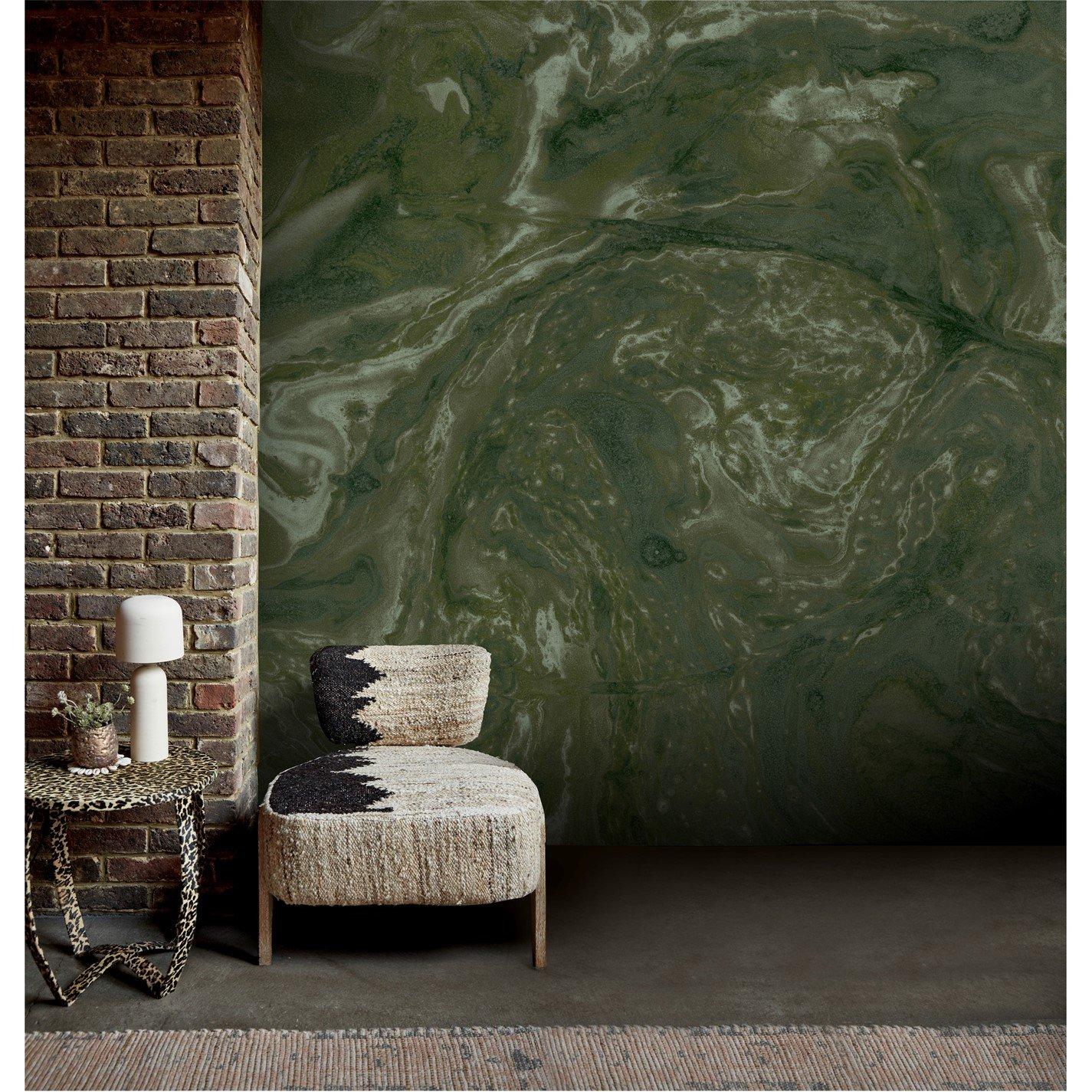 Abigail Ahern Ethereal Marble Moss Fixed Size Mura | FRASERS