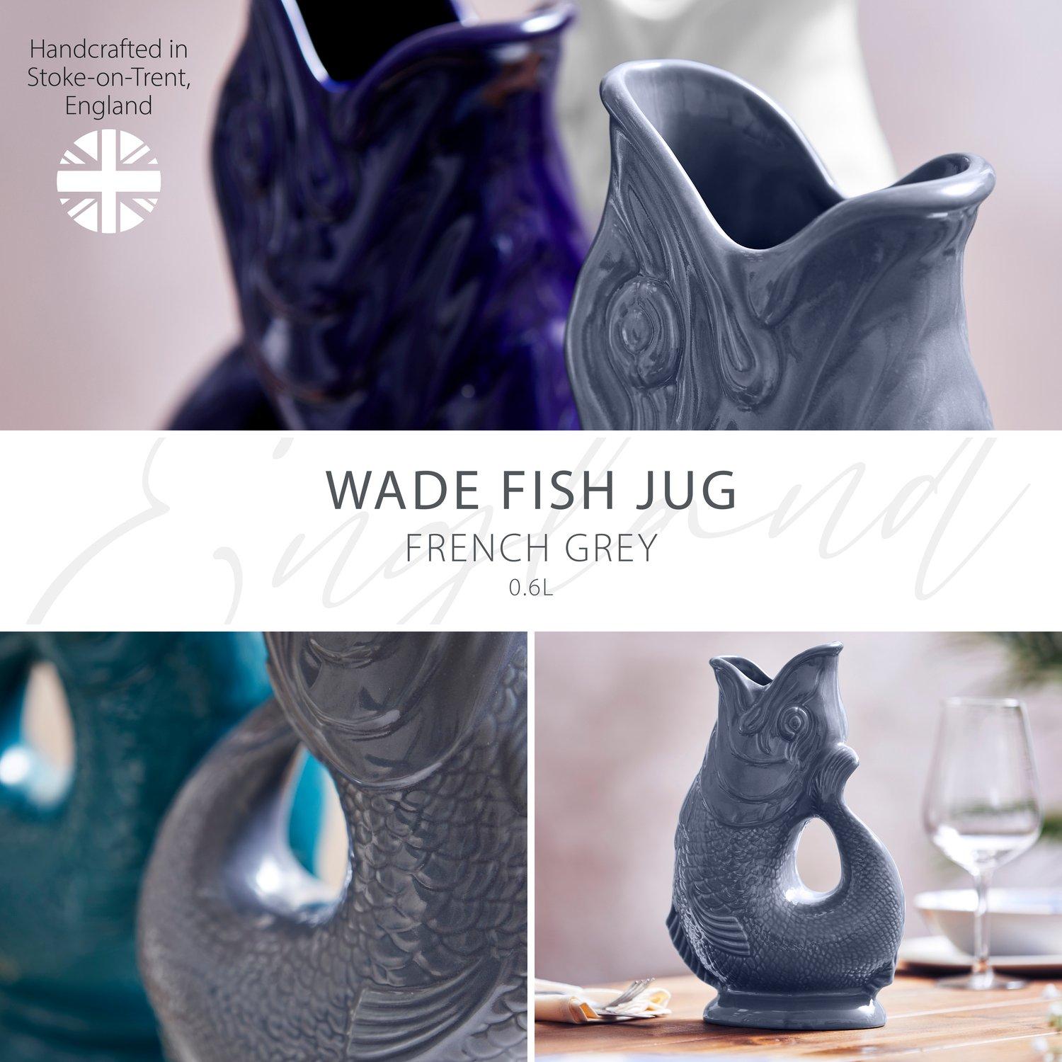 Grey - WADE - Wade Fish Jug 0.6L French Grey - 2