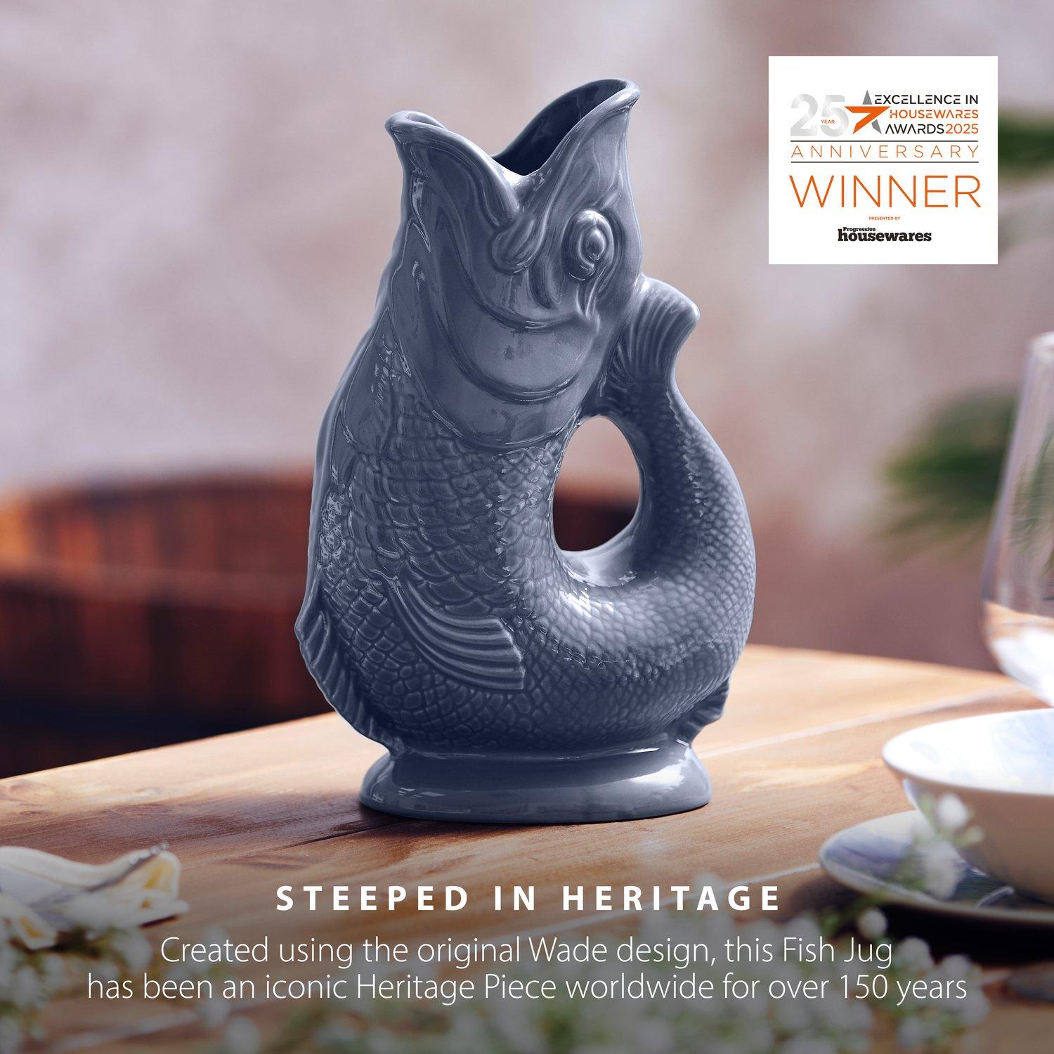Grey - WADE - Wade Fish Jug 0.6L French Grey - 3