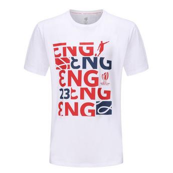 Rugby World Cup Nike Training Pro T-shirt con logo bianca