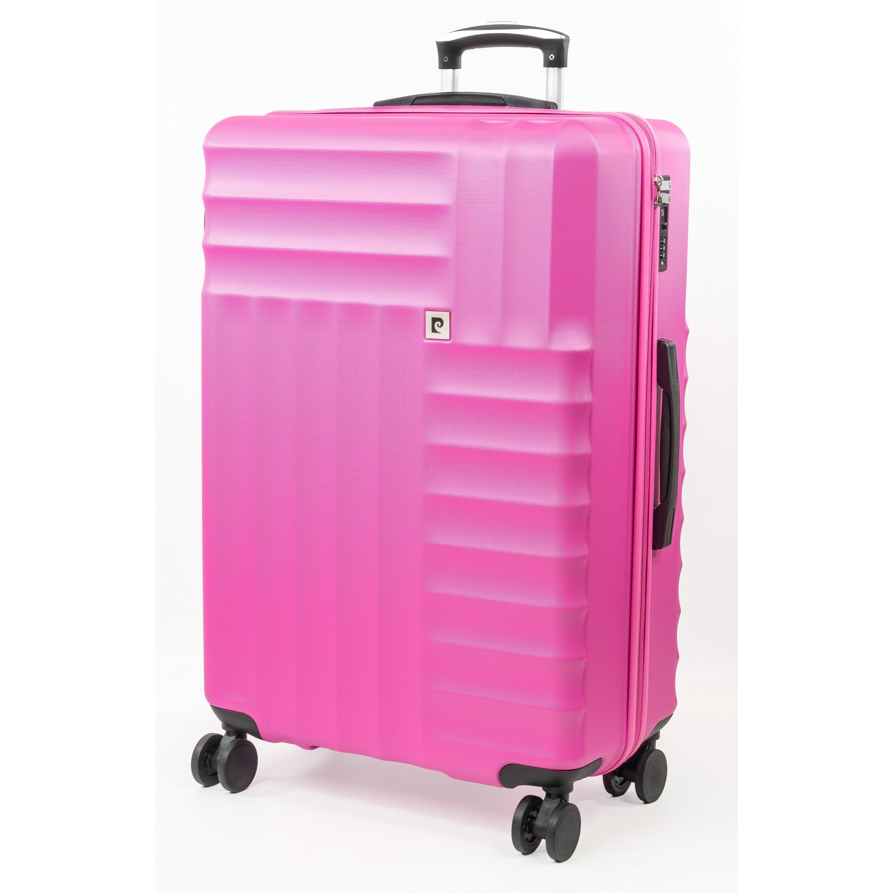 Pink - Pierre Cardin - Soleil 30-inch Hard Shell Large Suitcase Luggage - 1
