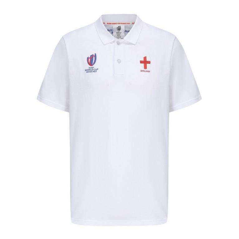 Angleterre - Rugby World Cup - Corneliani fine-knit long-sleeved polo handbag shirt - 1