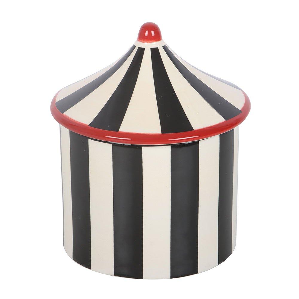 Black - Something Different - Black Striped Circus Tent Oil Burner - 3