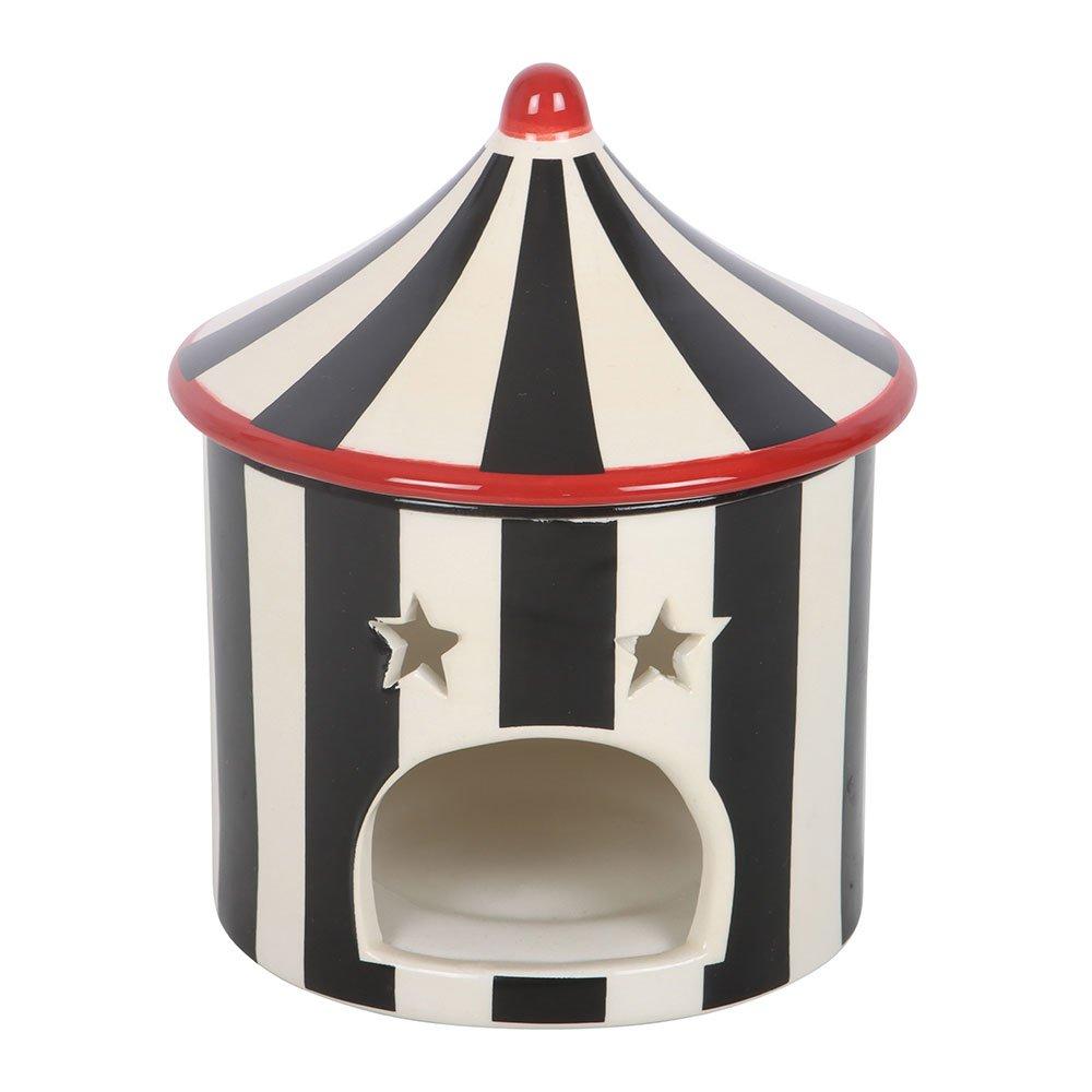 Black - Something Different - Black Striped Circus Tent Oil Burner - 4