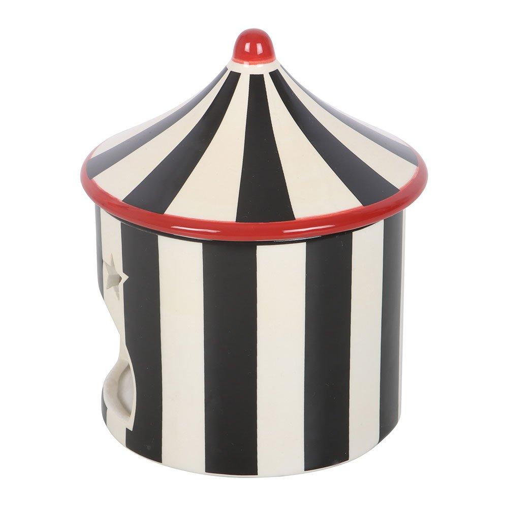 Black - Something Different - Black Striped Circus Tent Oil Burner - 6