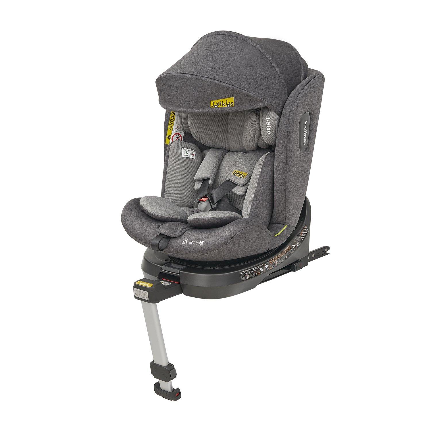 Black - JoviKids - JoviKids Ranger Spin Car Seat - Black - 1