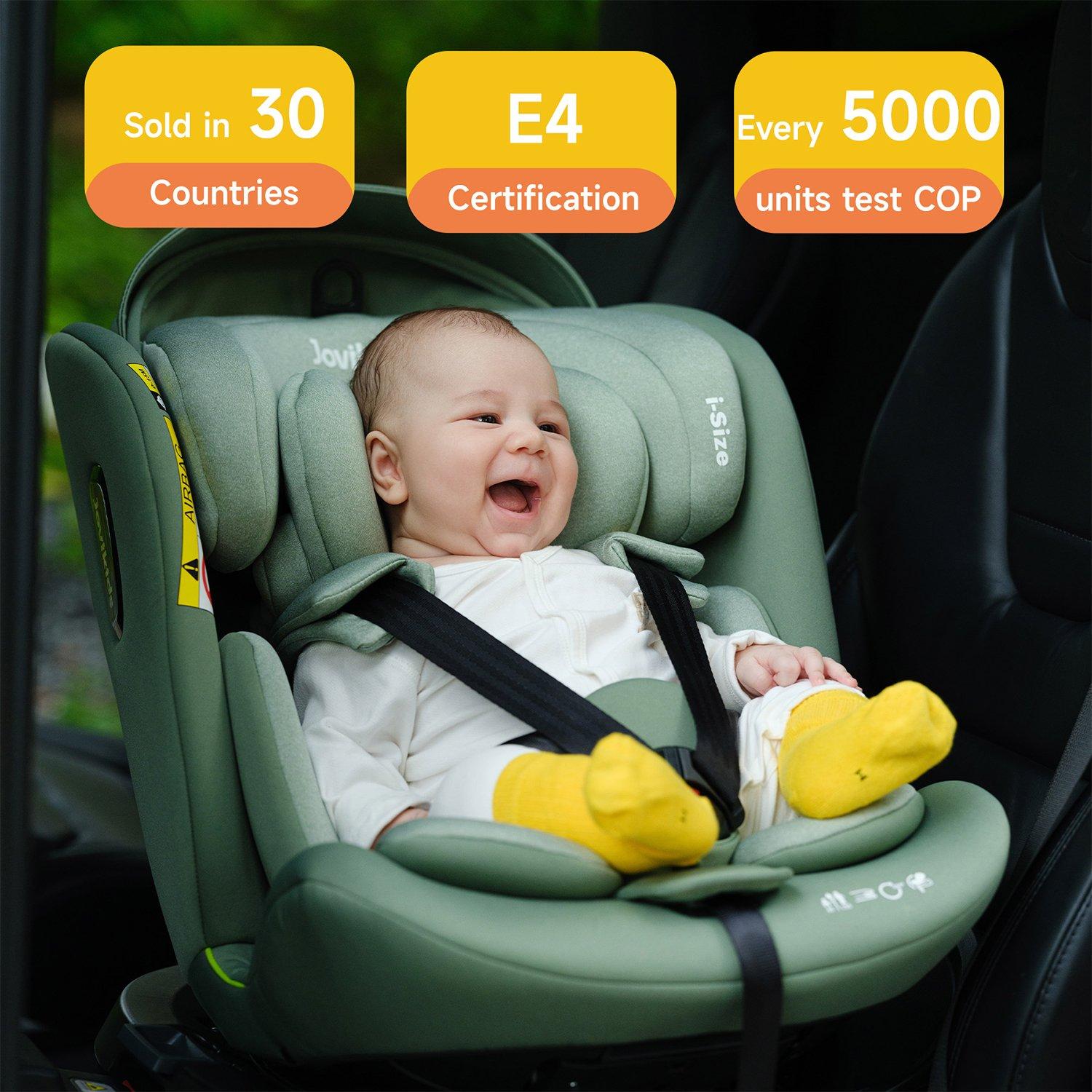 Black - JoviKids - JoviKids Ranger Spin Car Seat - Black - 6