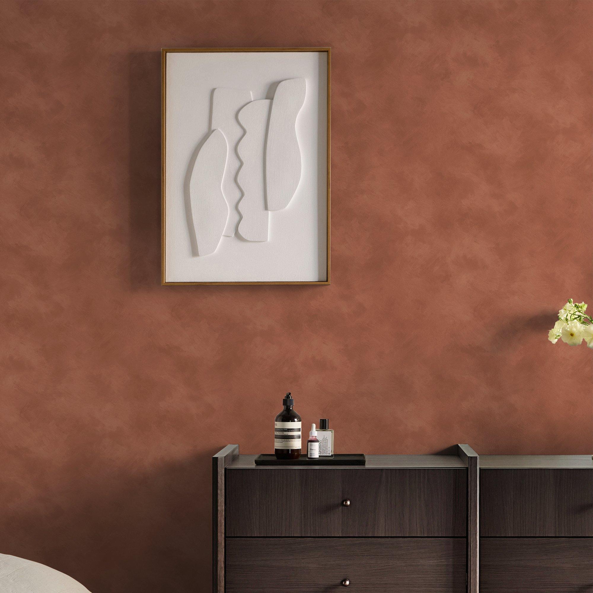 Terracotta - MADE - Shae Limewash Wallpaper - 2