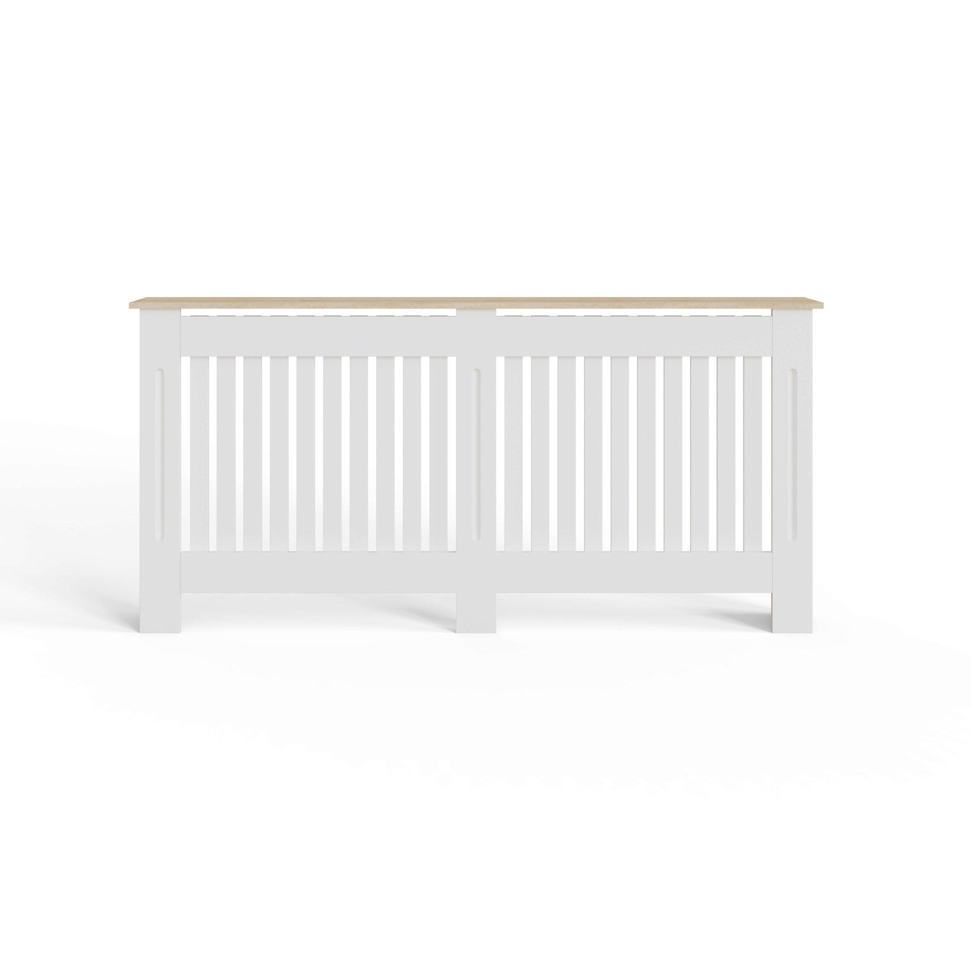 White - GFW - Longslow Radiator Cover Extra Large Grey - 3