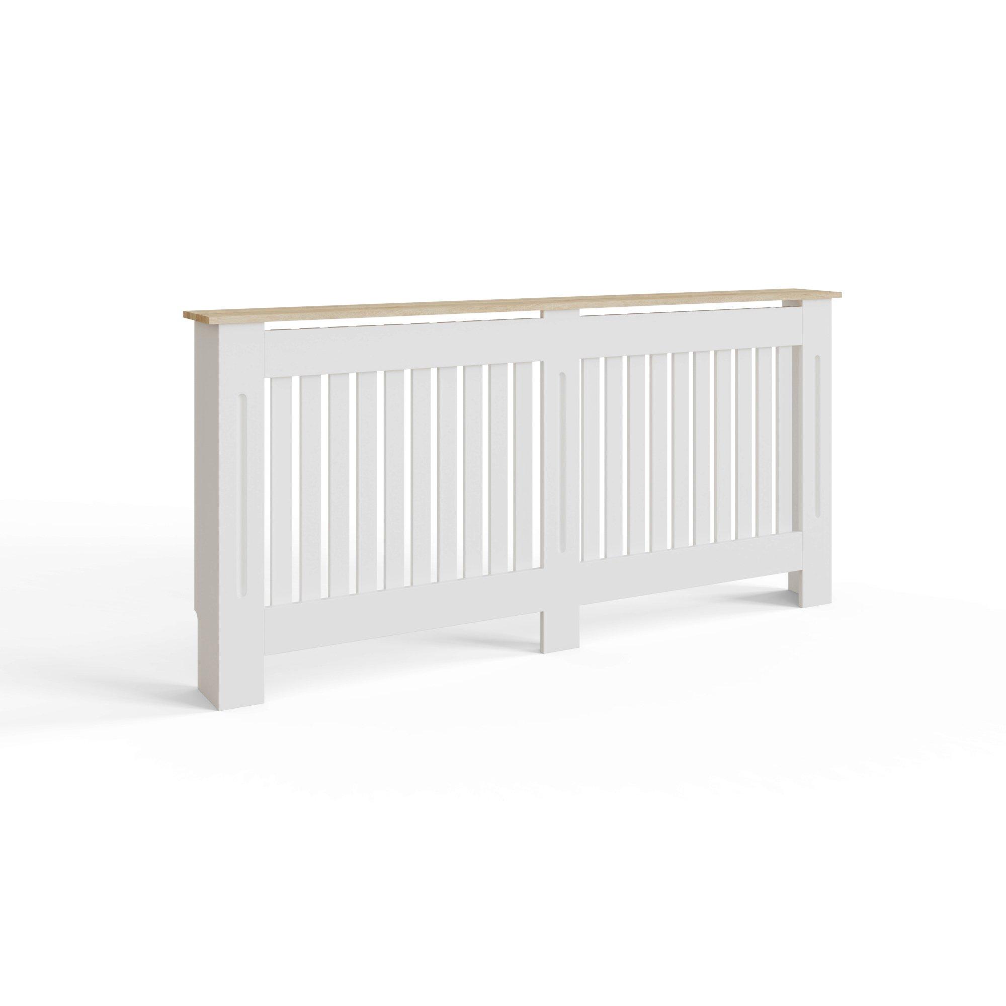 White - GFW - Longslow Radiator Cover Extra Large Grey - 4