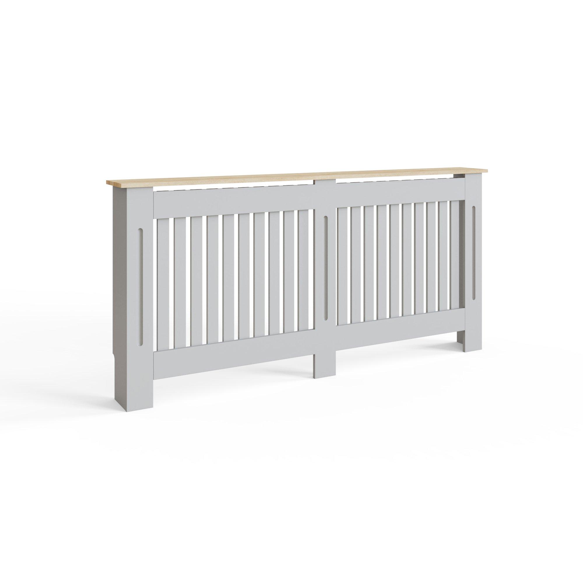 Grey - GFW - Longslow Radiator Cover Extra Large Grey - 3