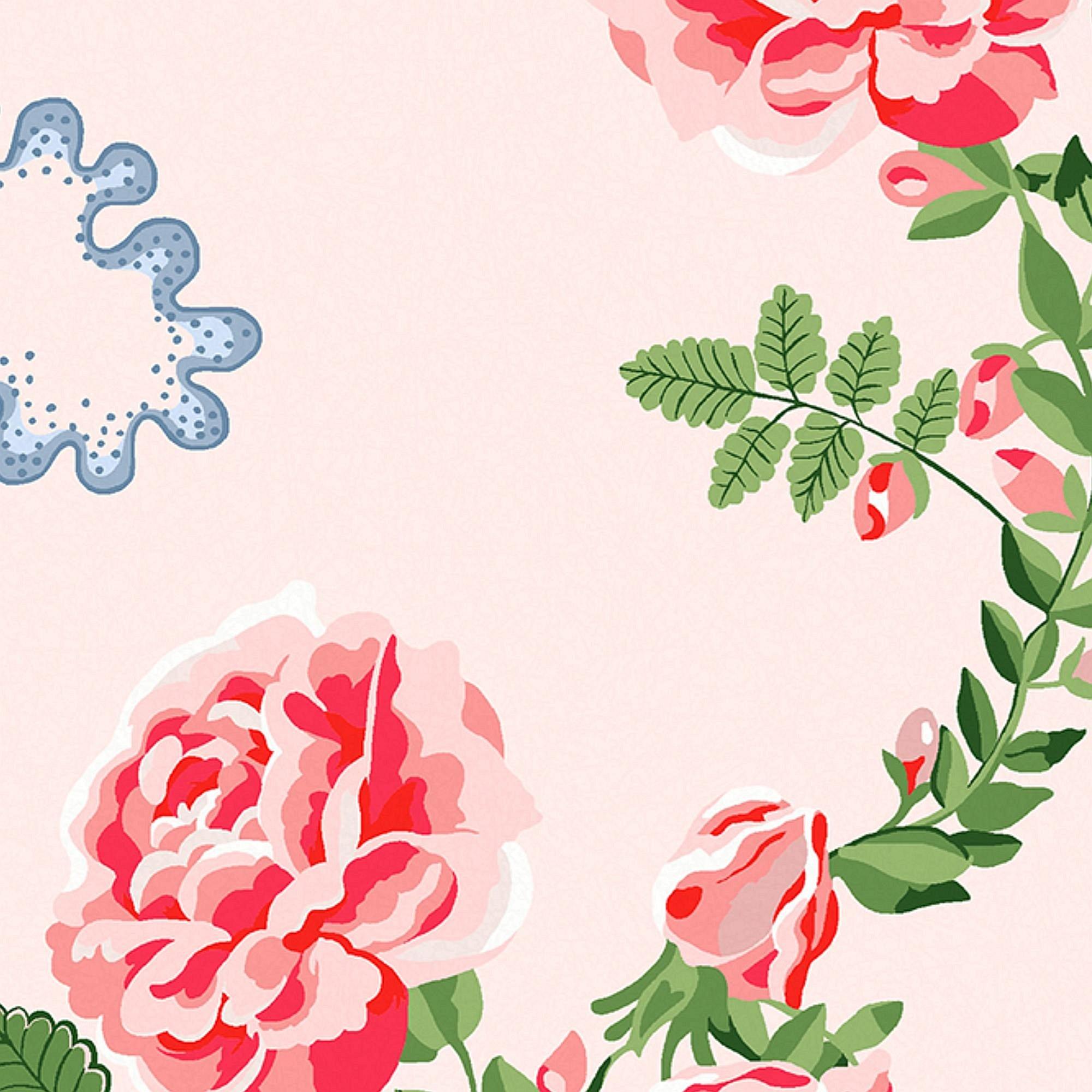 Pink - Cath Kidston - Cath Kidston Rose Flutter Pink Wallpaper - 4