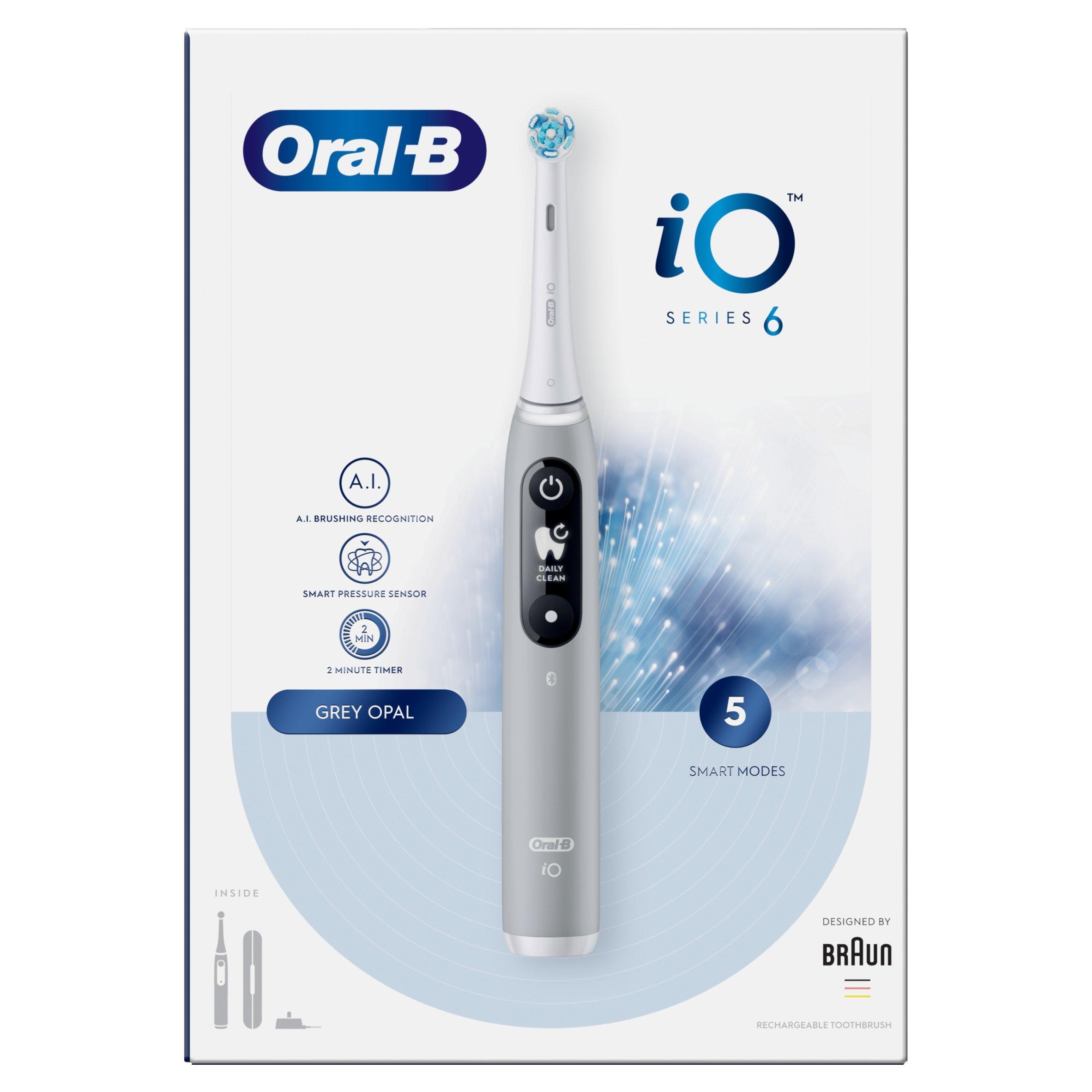Grey - Oral B - Oral-B iO - 6 - Grey Electric Toothbrush - 2