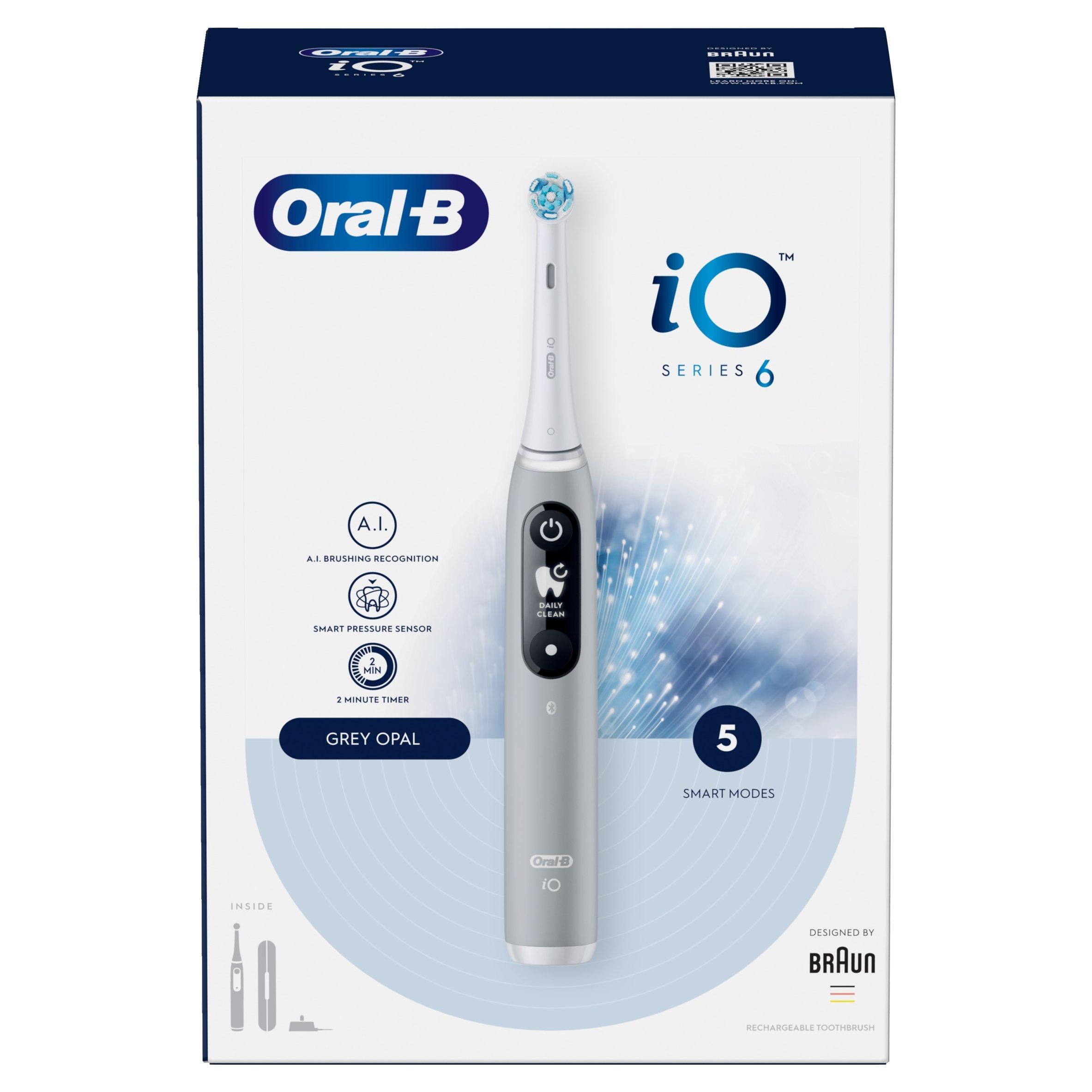 Grey - Oral B - Oral-B iO - 6 - Grey Electric Toothbrush - 4
