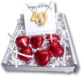 Aye Do Gold 40th Birthday Mini Gift Hamper - Necklace