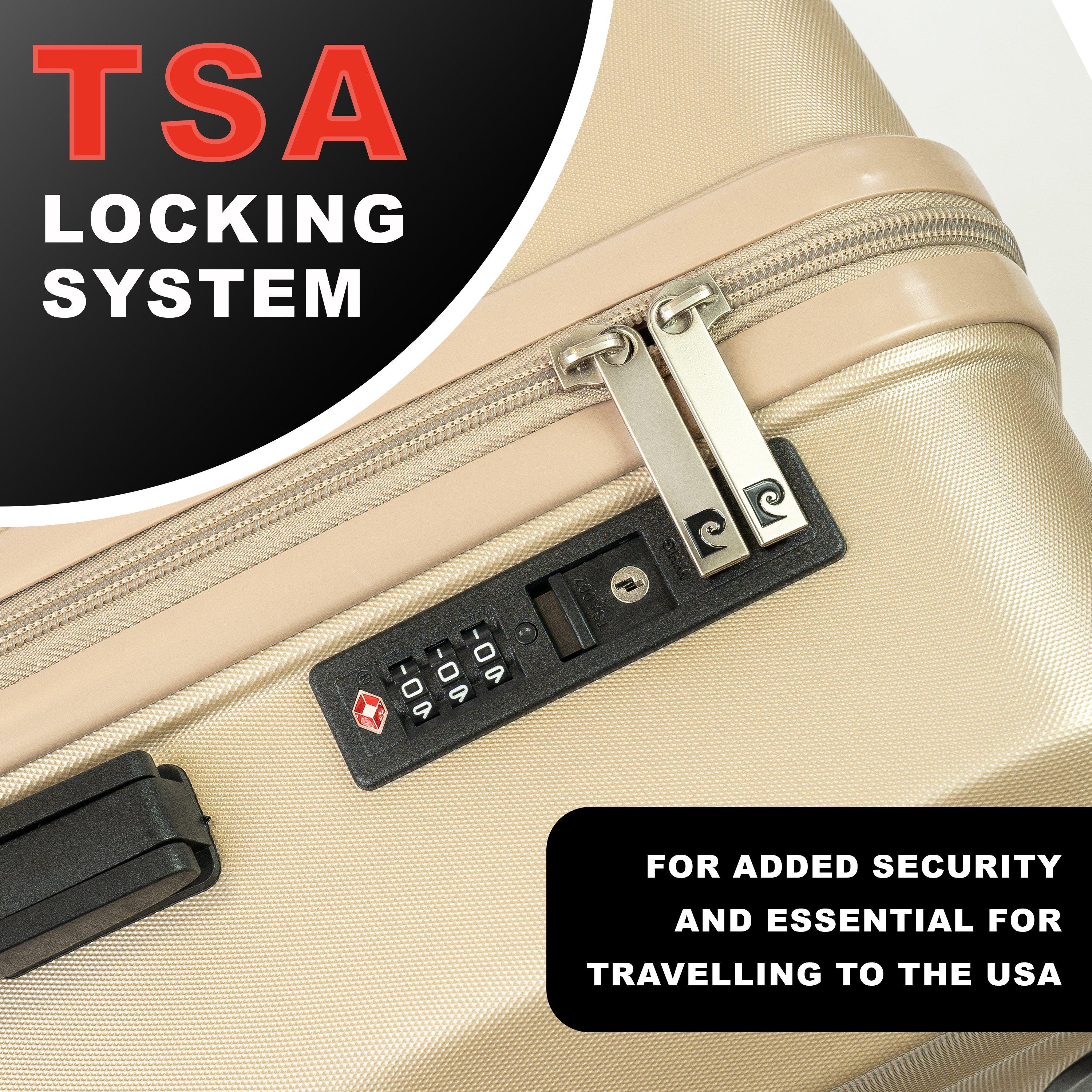 Champagne - Pierre Cardin - Soleil Hard Shell Suitcase Medium Wheeled Luggage - 5