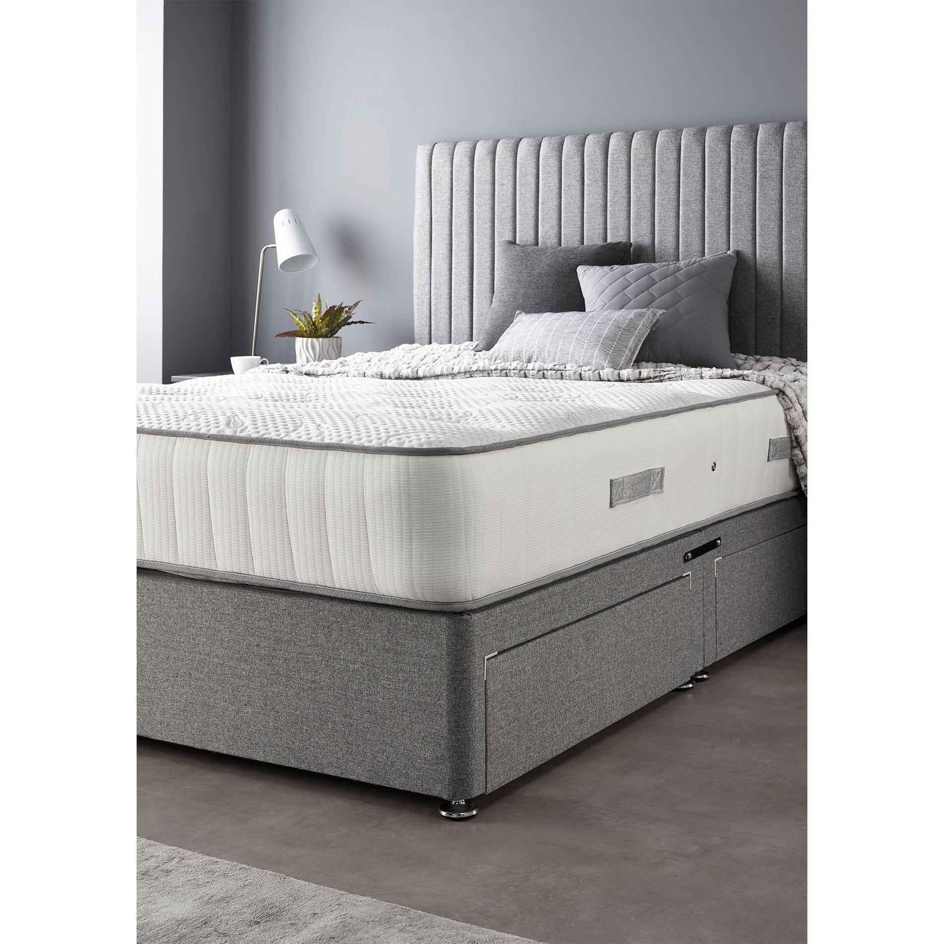 Aspire  Cashmere Pocket Mattress - White - Small Doub