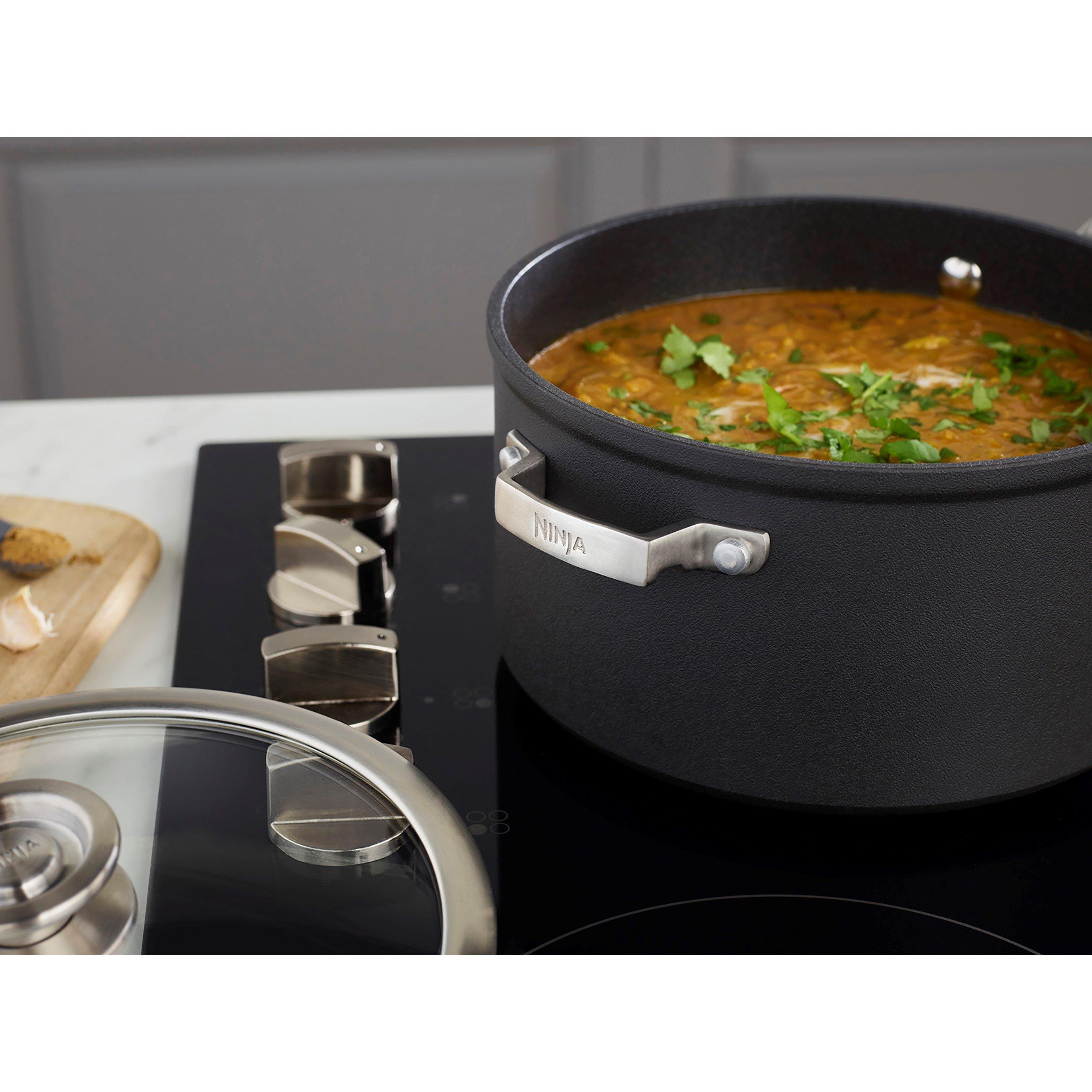 Black / Silver - Ninja - Foodi ZEROSTICK Stackable 5-Piece Pan Set C55000UK - 3