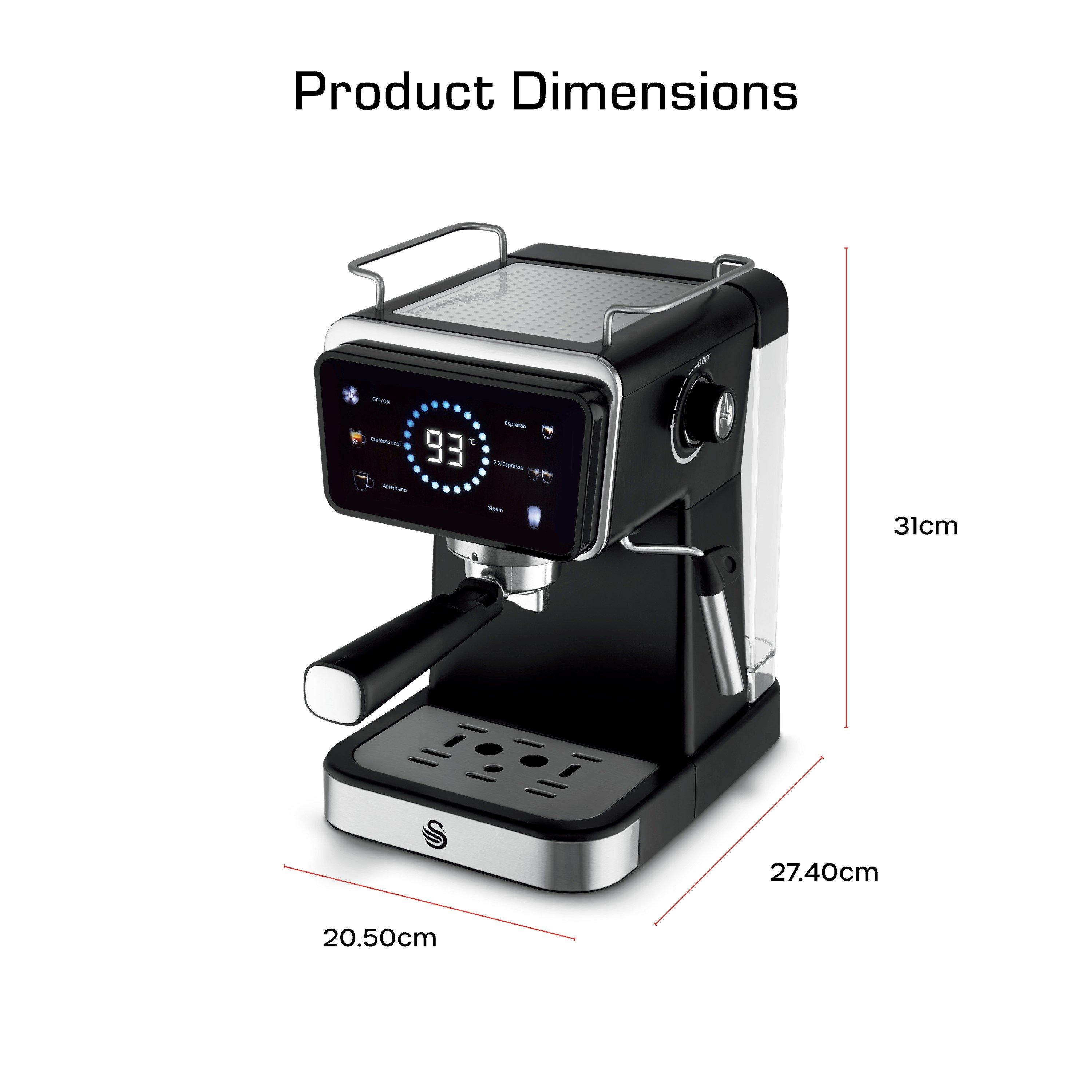 Black - Swan - Swan Pump Espresso Digital Coffee Machine - 6