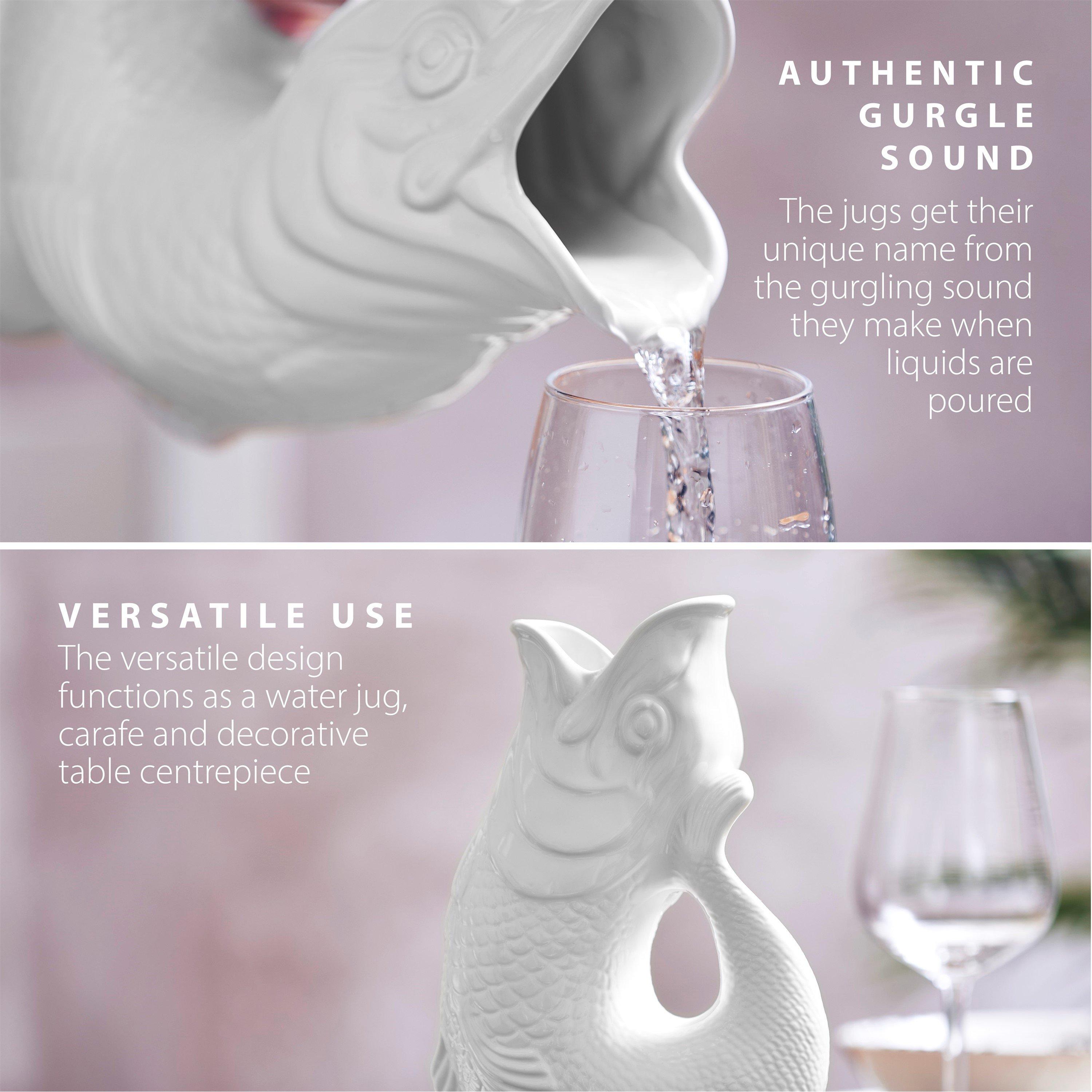 White - WADE - Wade Fish Jug 0.6L White - 4