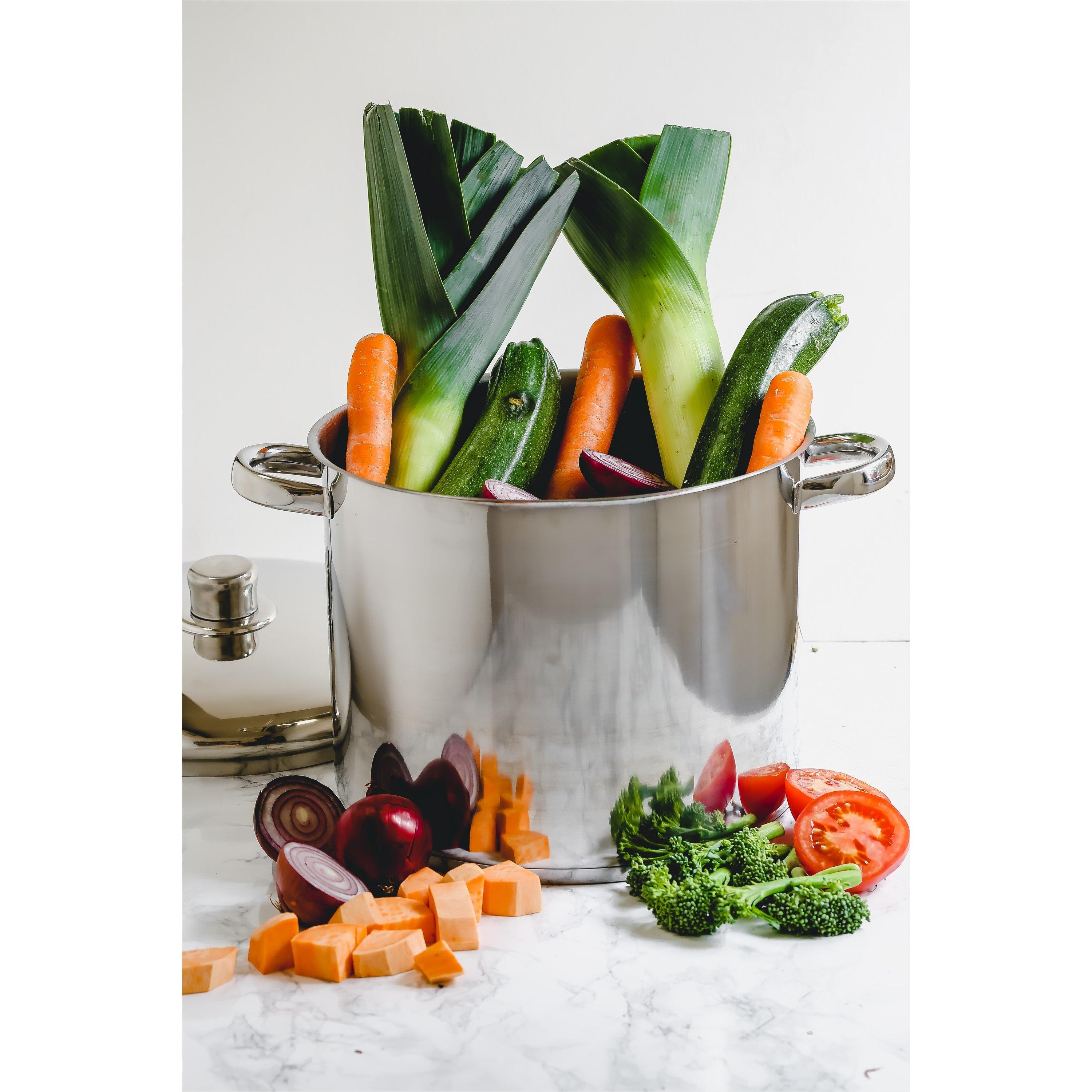 Silver - MasterClass - MasterClass Stainless Steel Stockpot, 8.5L - 5