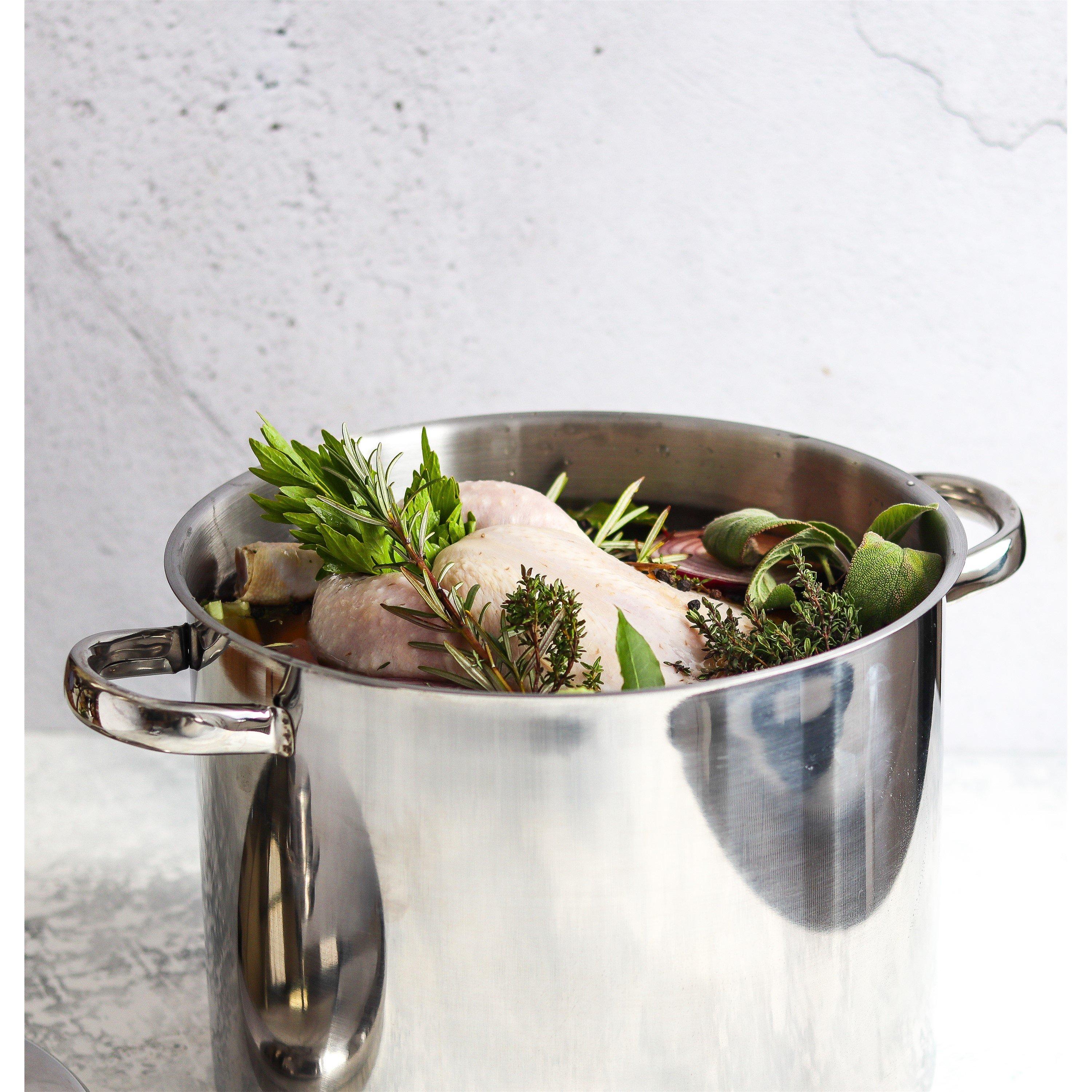 Silver - MasterClass - MasterClass Stainless Steel Stockpot, 11L - 2