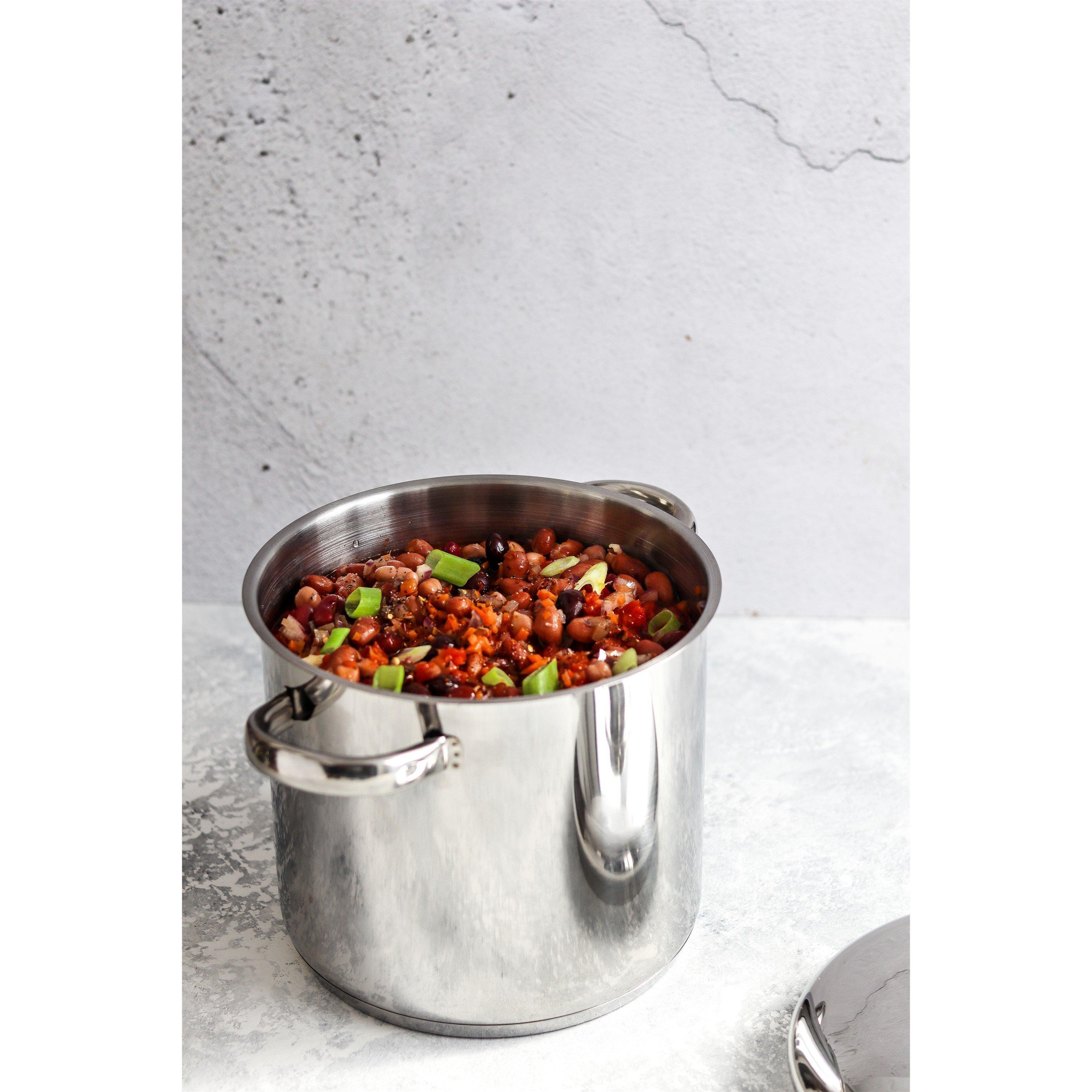 Silver - MasterClass - MasterClass Stainless Steel Stockpot, 11L - 6