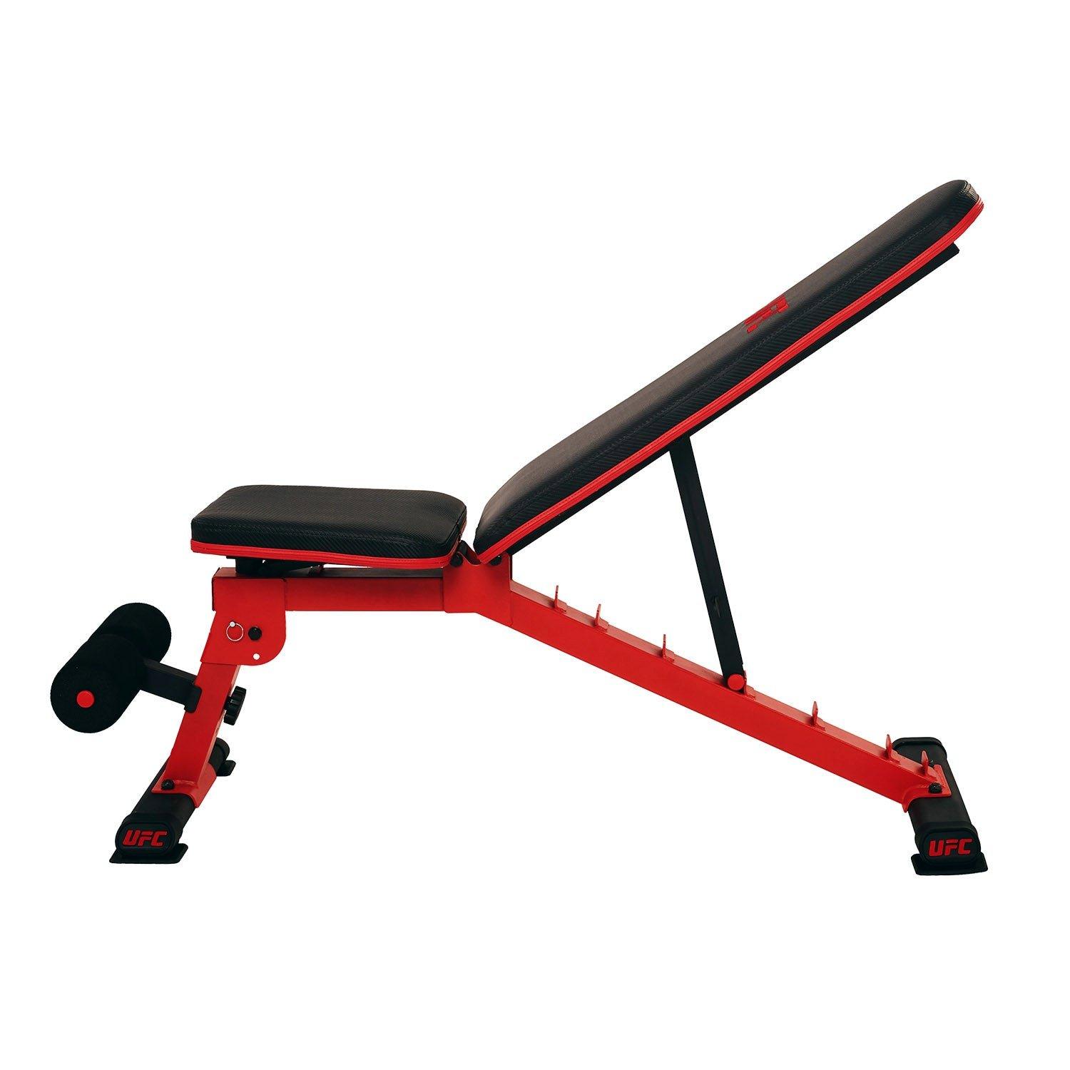 Red - UFC - UFC Folding FID Weight Bench - 4