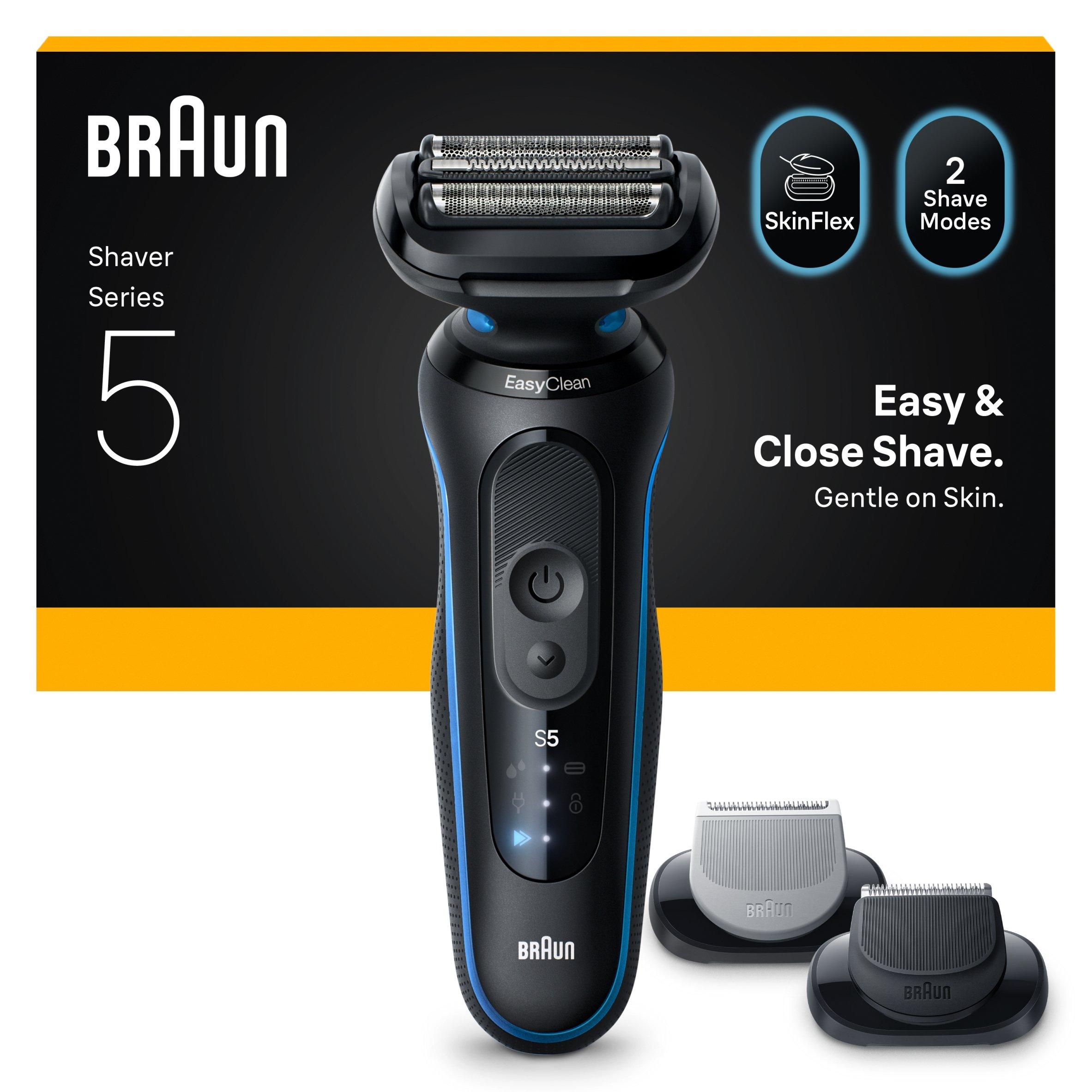 Blue - Braun - Braun Series 5 Electric Shaver 52-B1650S Blue - 1