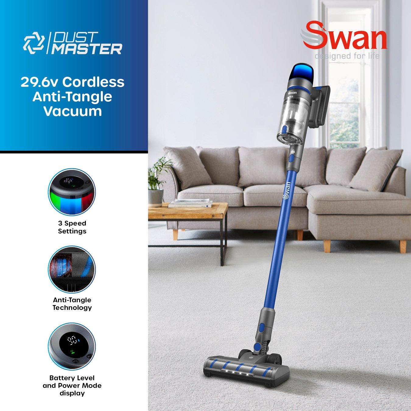 Blue - Swan - Swan 29.6V Cordless Stick Vac - 2
