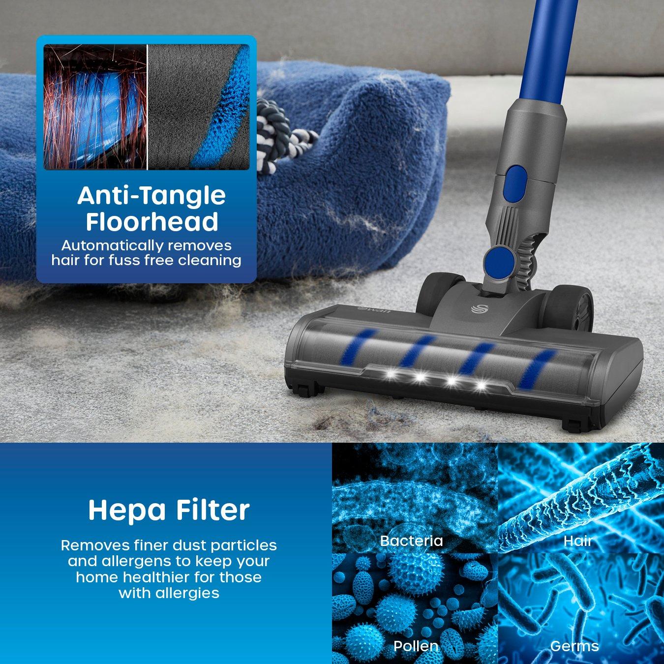 Blue - Swan - Swan 29.6V Cordless Stick Vac - 4