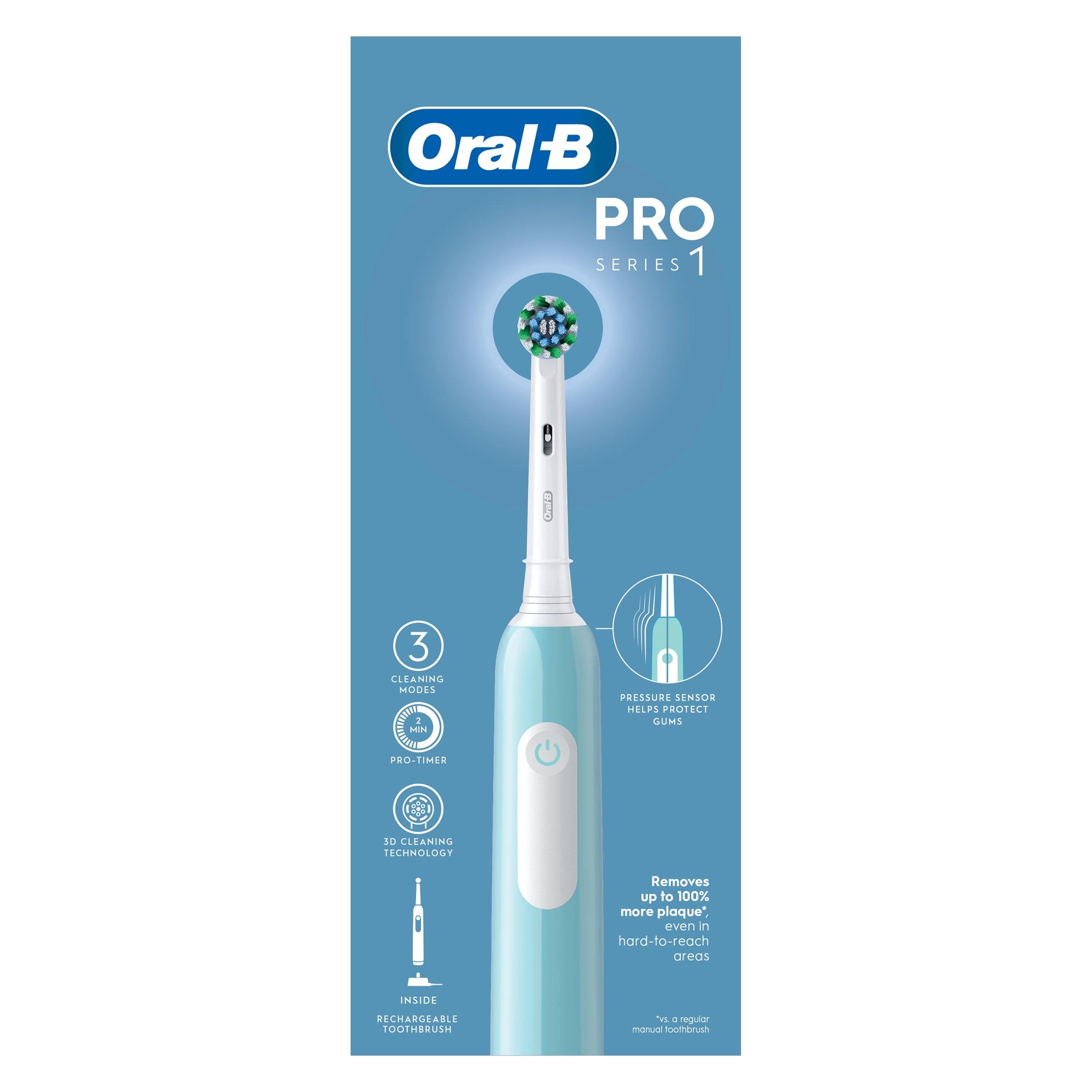 Blue - Oral B - Oral-B Pro Series 1 Cross Action Blue Toothbrush - 2