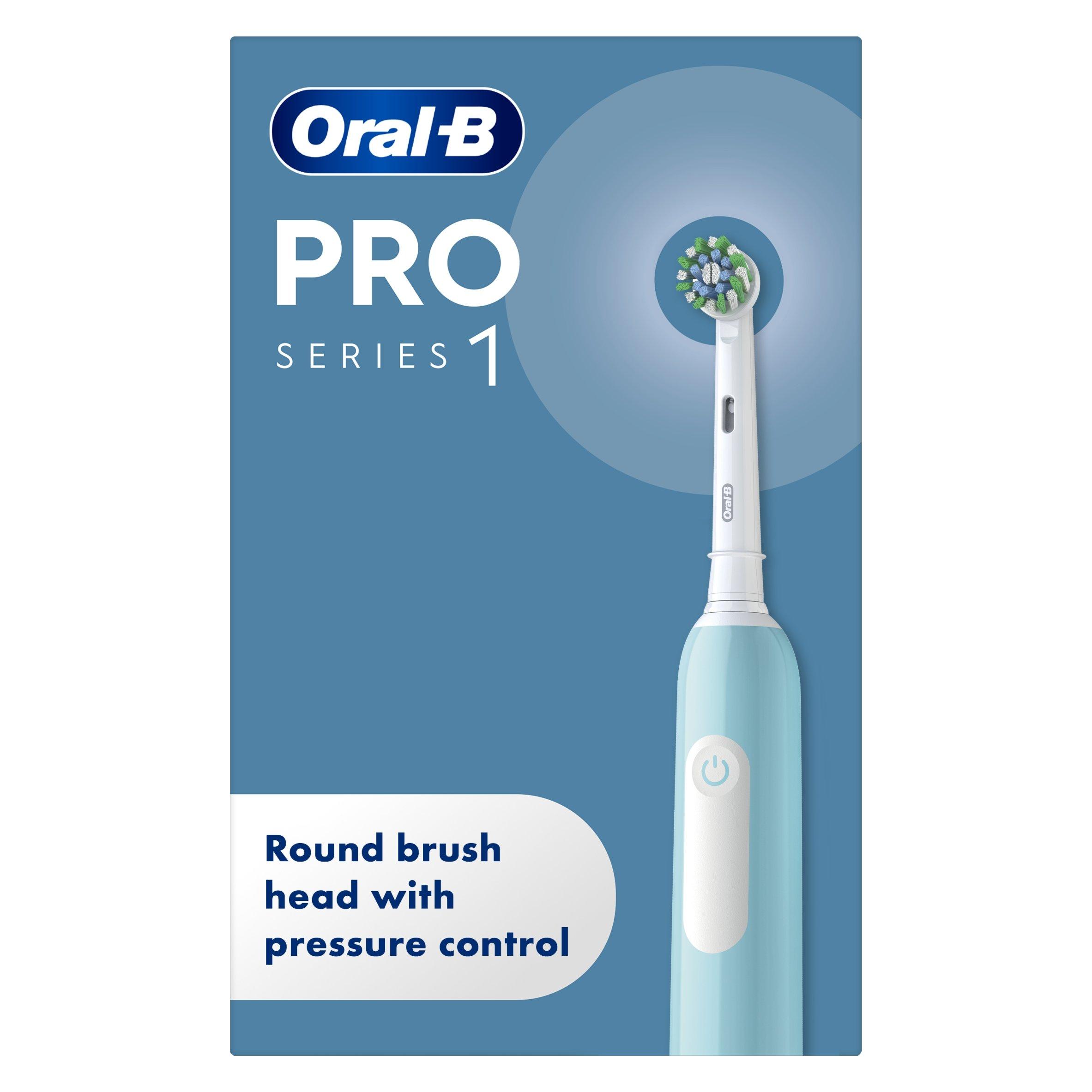 Oral B Oral-B Pro Series 1 Cross Action Blue Toothbrush | Sports Direct