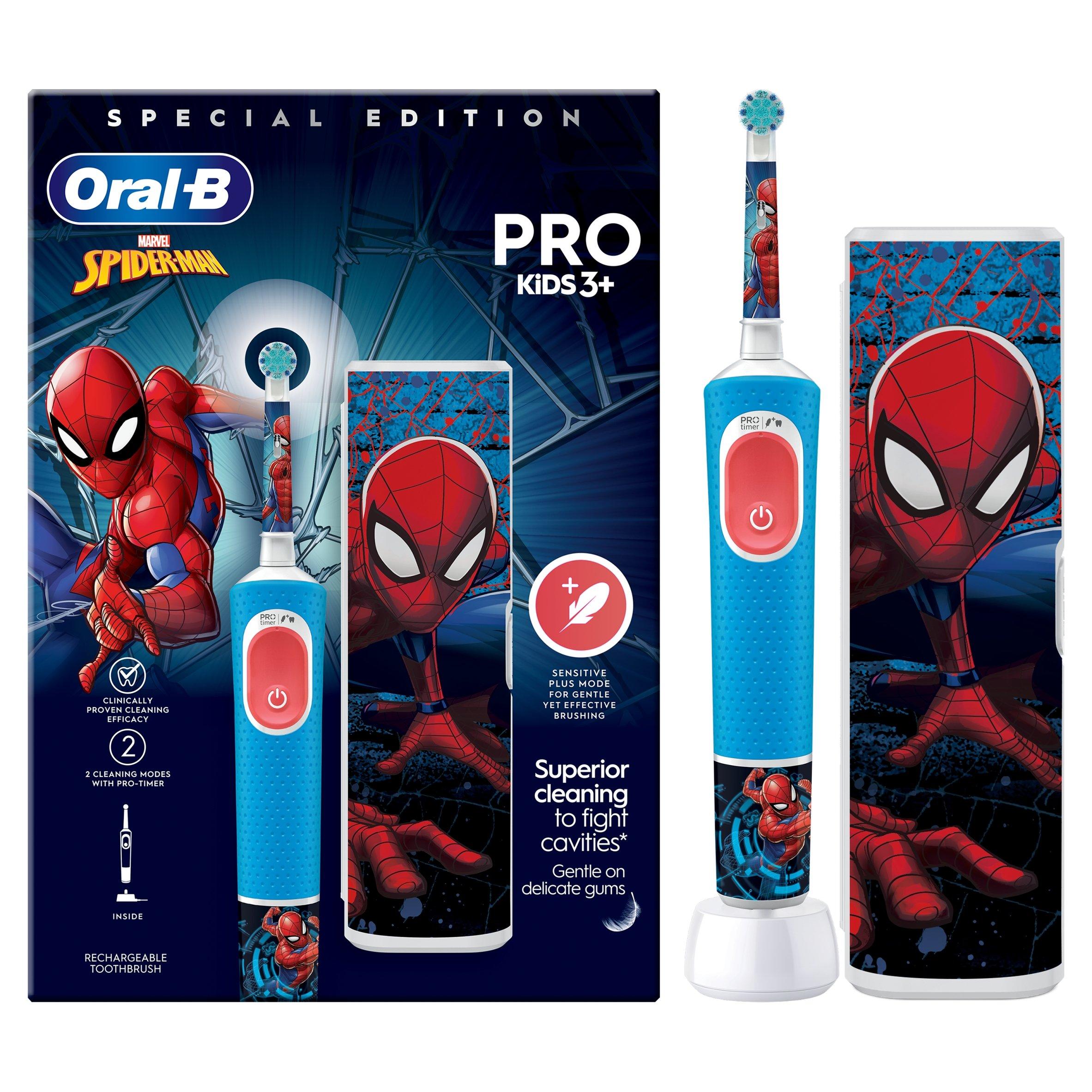 Spiderman - Oral B - Oral-B Kids Spiderman Vitality Pro Toothbrush+Case - 1