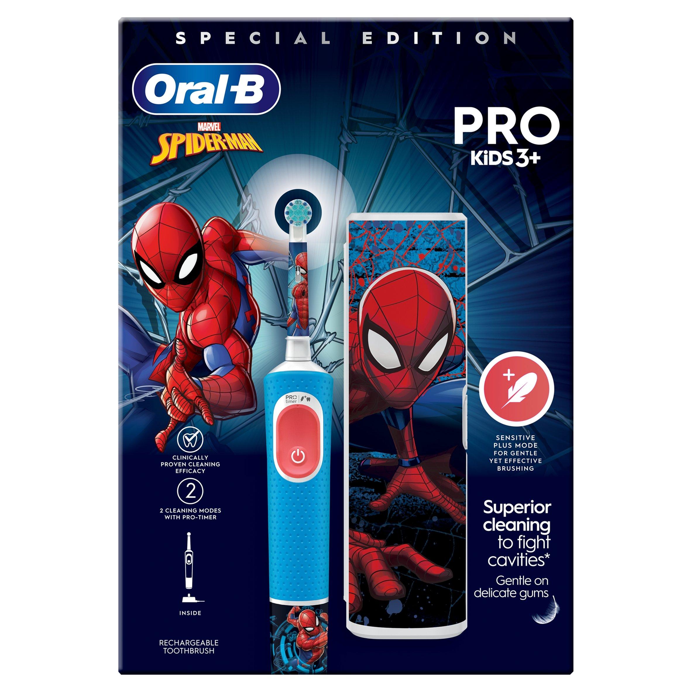 Spiderman - Oral B - Oral-B Kids Spiderman Vitality Pro Toothbrush+Case - 2