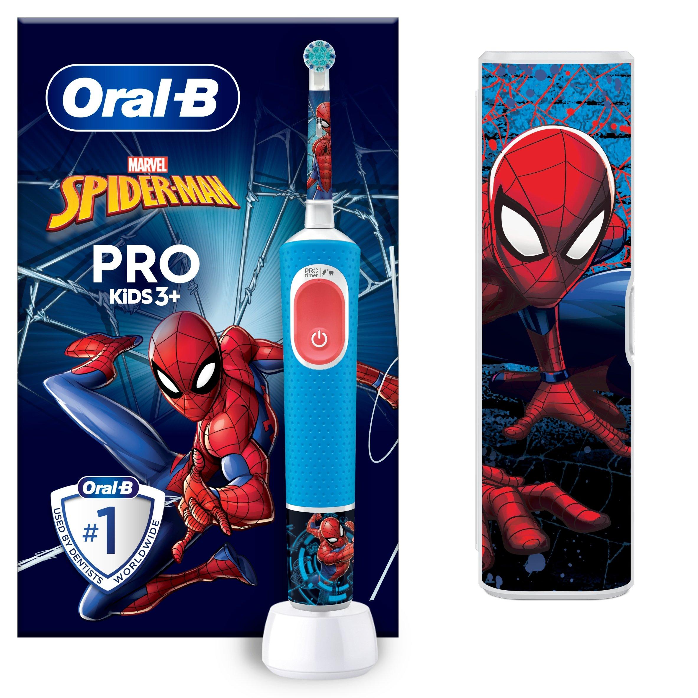 Spiderman - Oral B - Oral-B Kids Spiderman Vitality Pro Toothbrush+Case - 5
