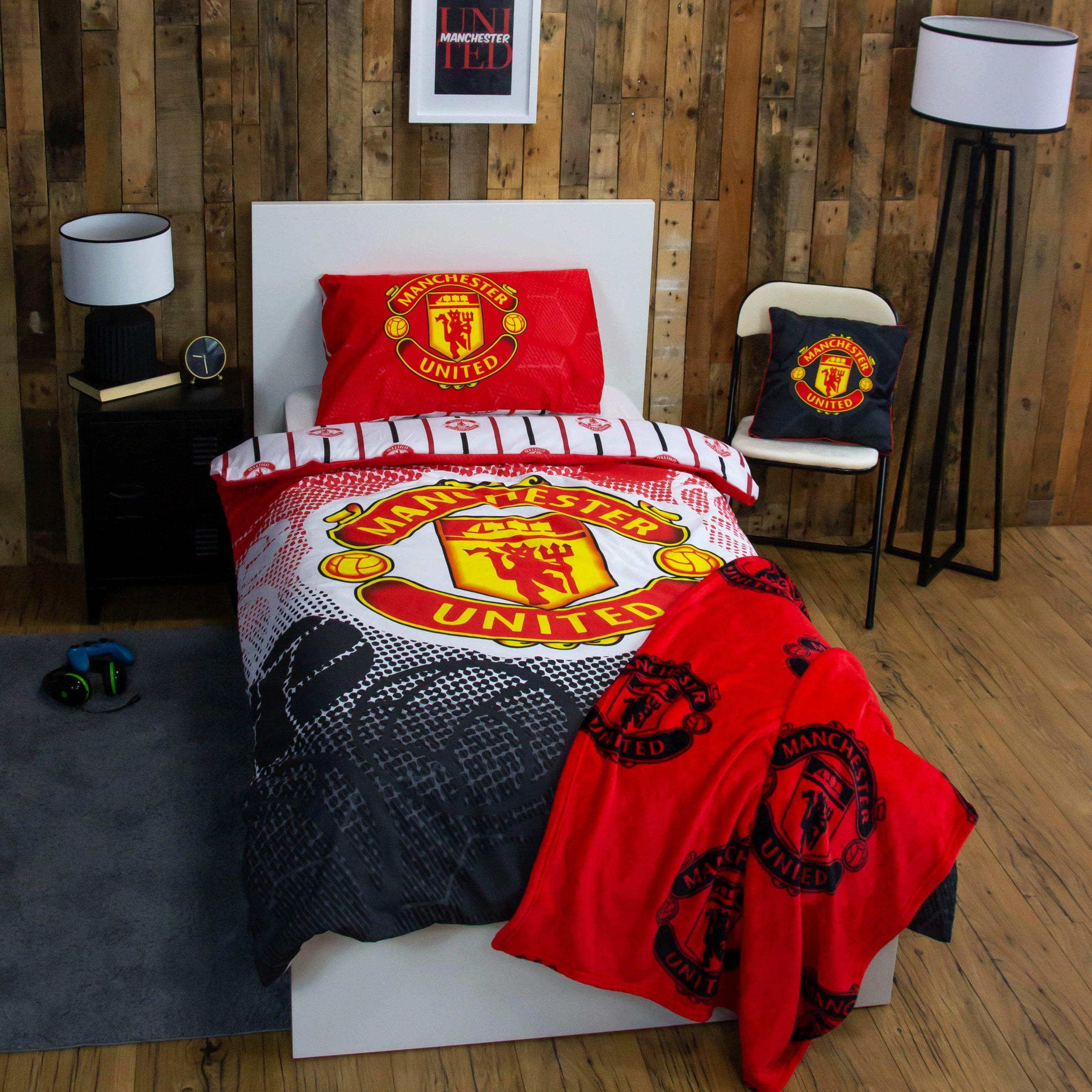 Multi - Team - Man United FC Single Panel Duvet Set - 1