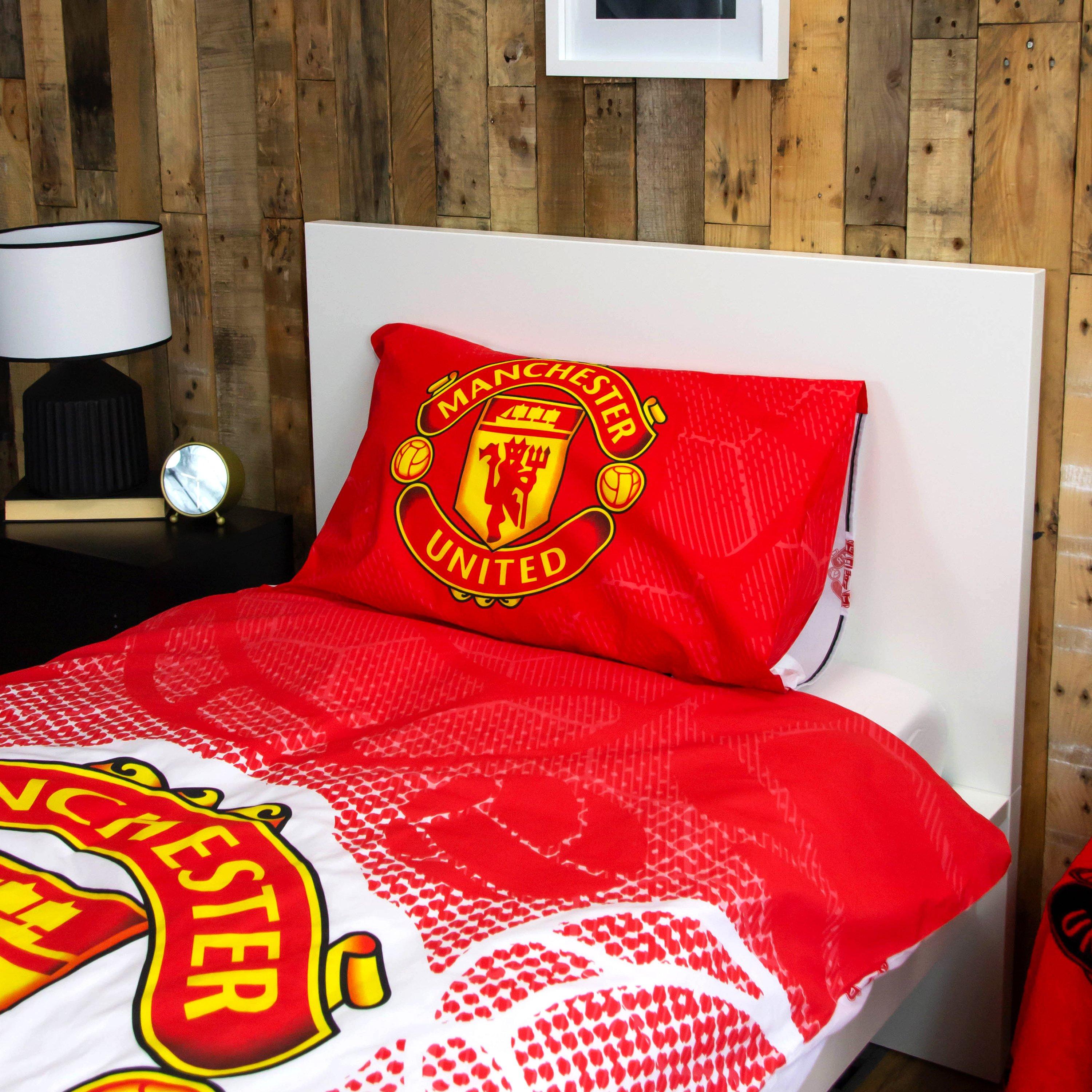 Multi - Team - Man United FC Single Panel Duvet Set - 3