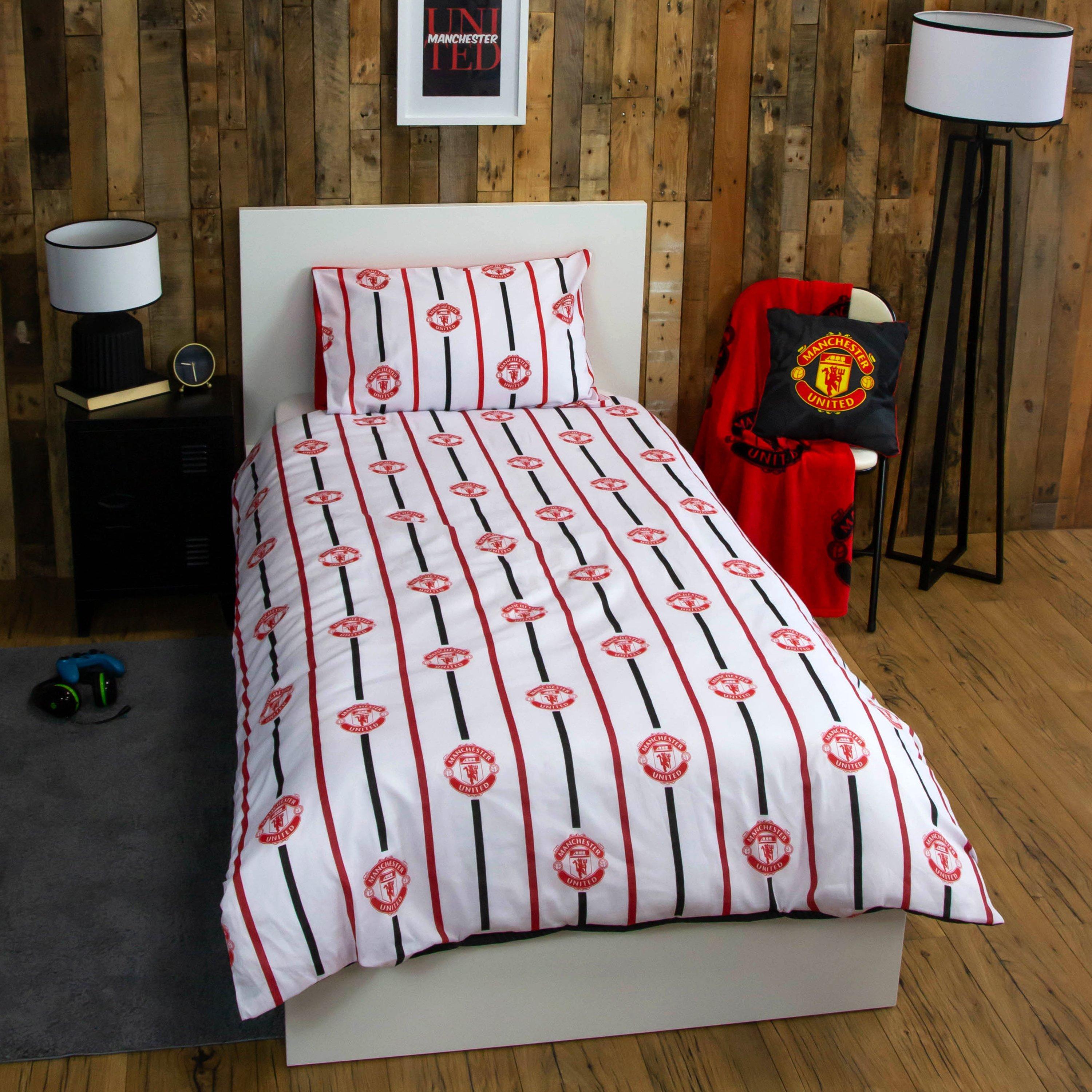 Multi - Team - Man United FC Single Panel Duvet Set - 4