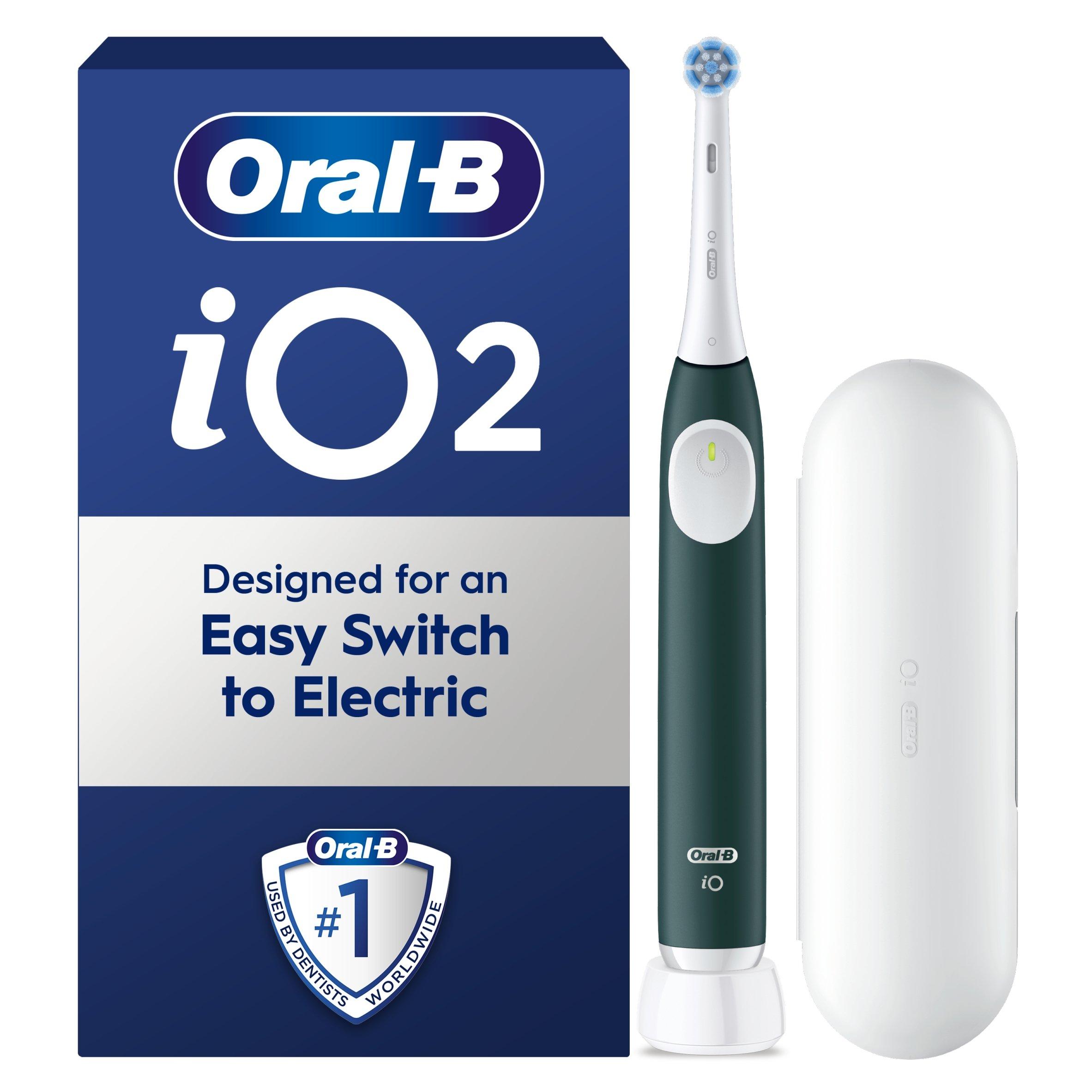 Green - Oral B - Oral-B iO2 Forest Green Toothbrush + Travel Case - 5