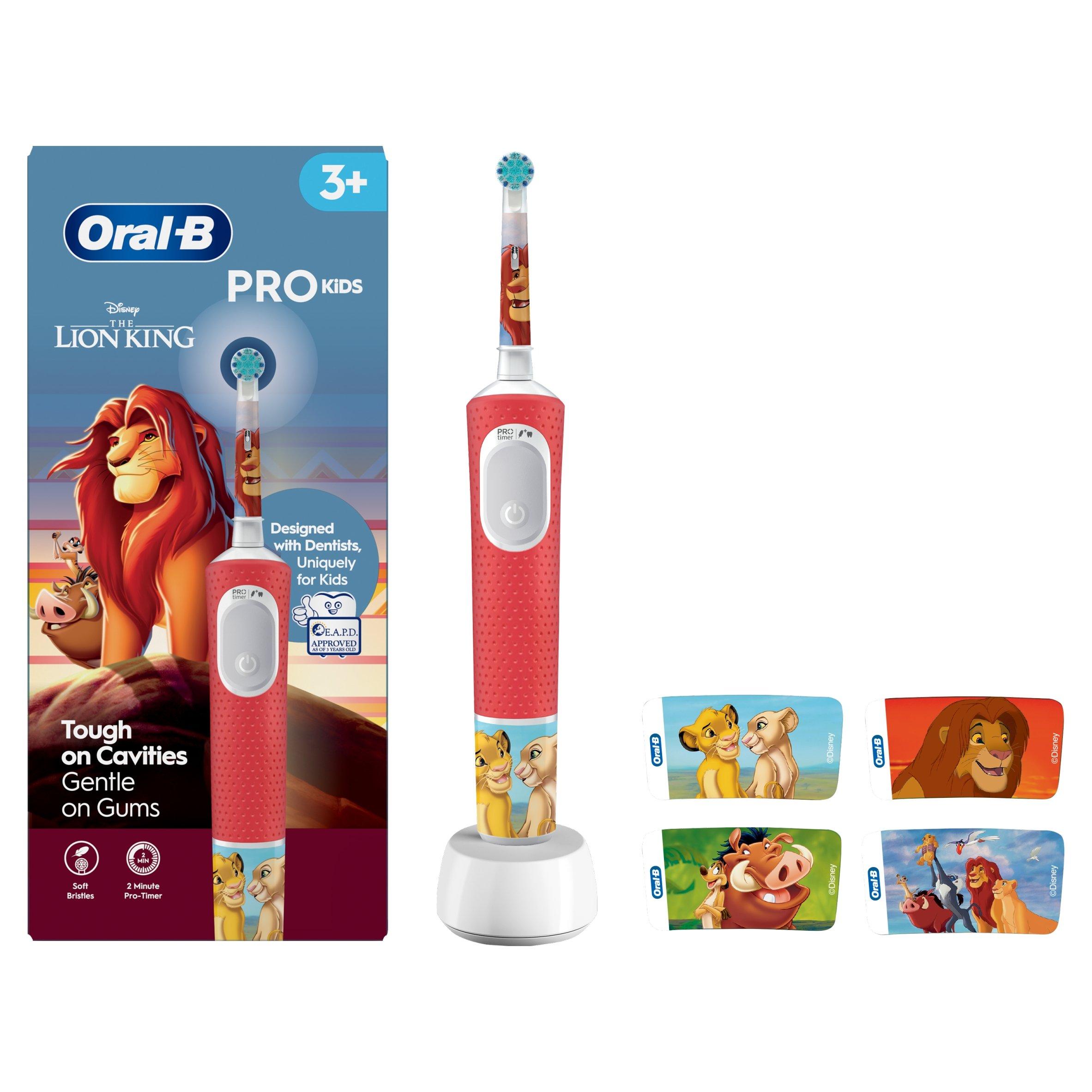Oral-B Pro Kids Lion King Rechargeable Electric Toothbrush - 2 Brushing Modes - Extra Soft Bristles - Image 15